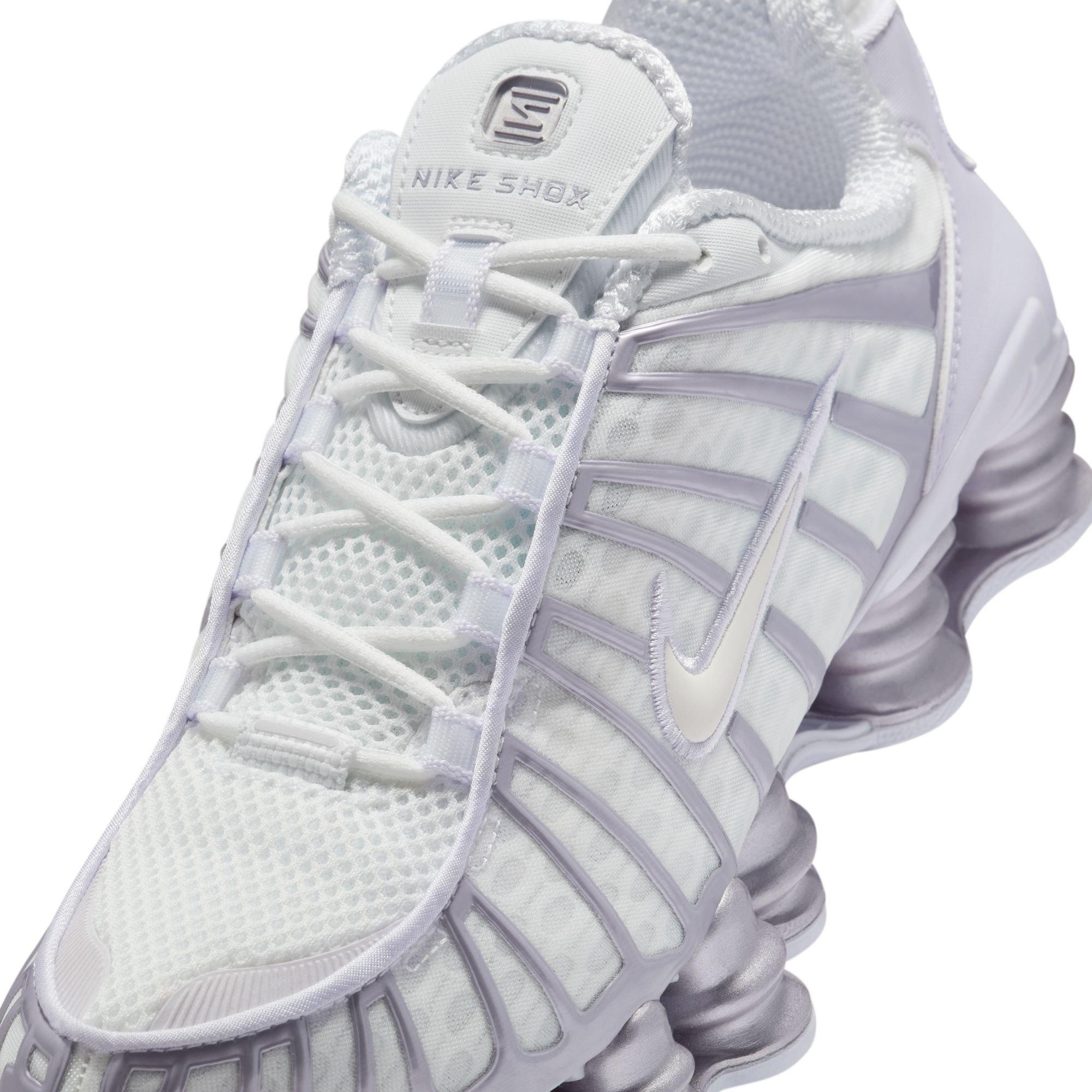 Nike Shox TL "Summit White/Sail/Barely Grape" Women's Shoe - WHITE/PURPLE Thumbnail View 10