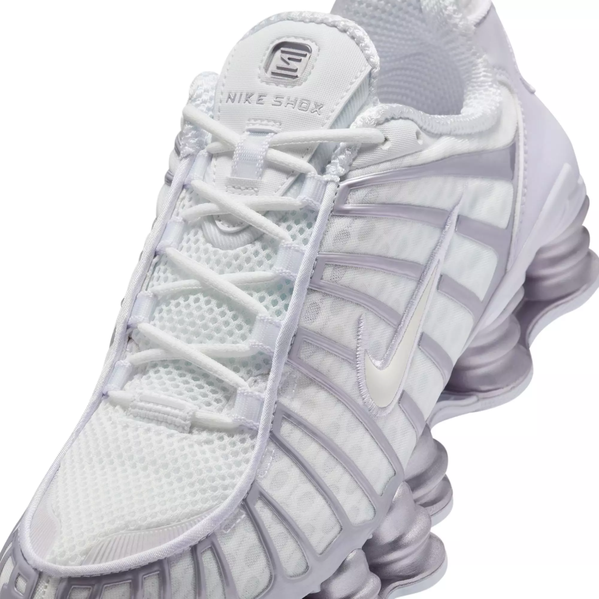 Nike Shox TL "Summit White/Sail/Barely Grape" Women's Shoe - WHITE/PURPLE