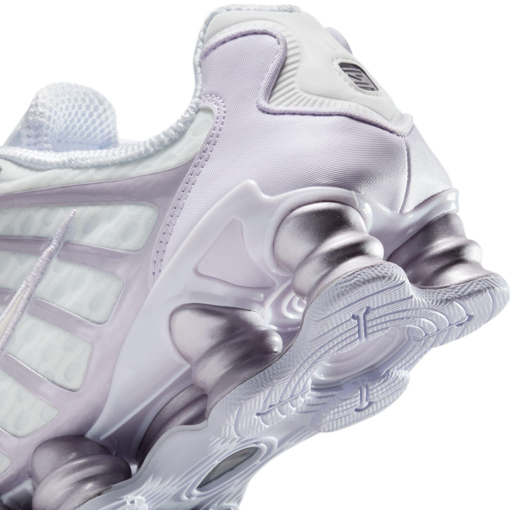 Nike Shox TL "Summit White/Sail/Barely Grape" Women's Shoe - WHITE/PURPLE Thumbnail View 11
