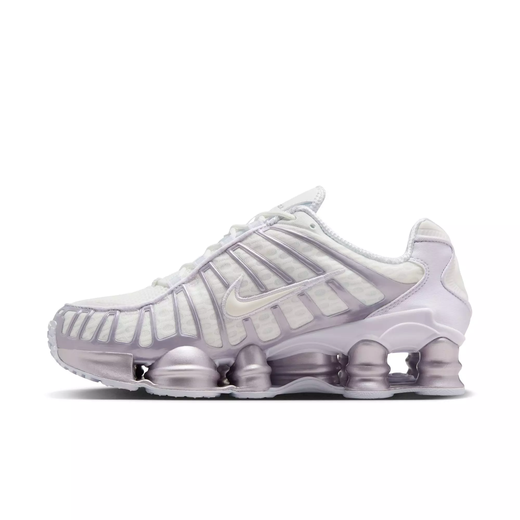 Nike Shox TL "Summit White/Sail/Barely Grape" Women's Shoe - WHITE/PURPLE