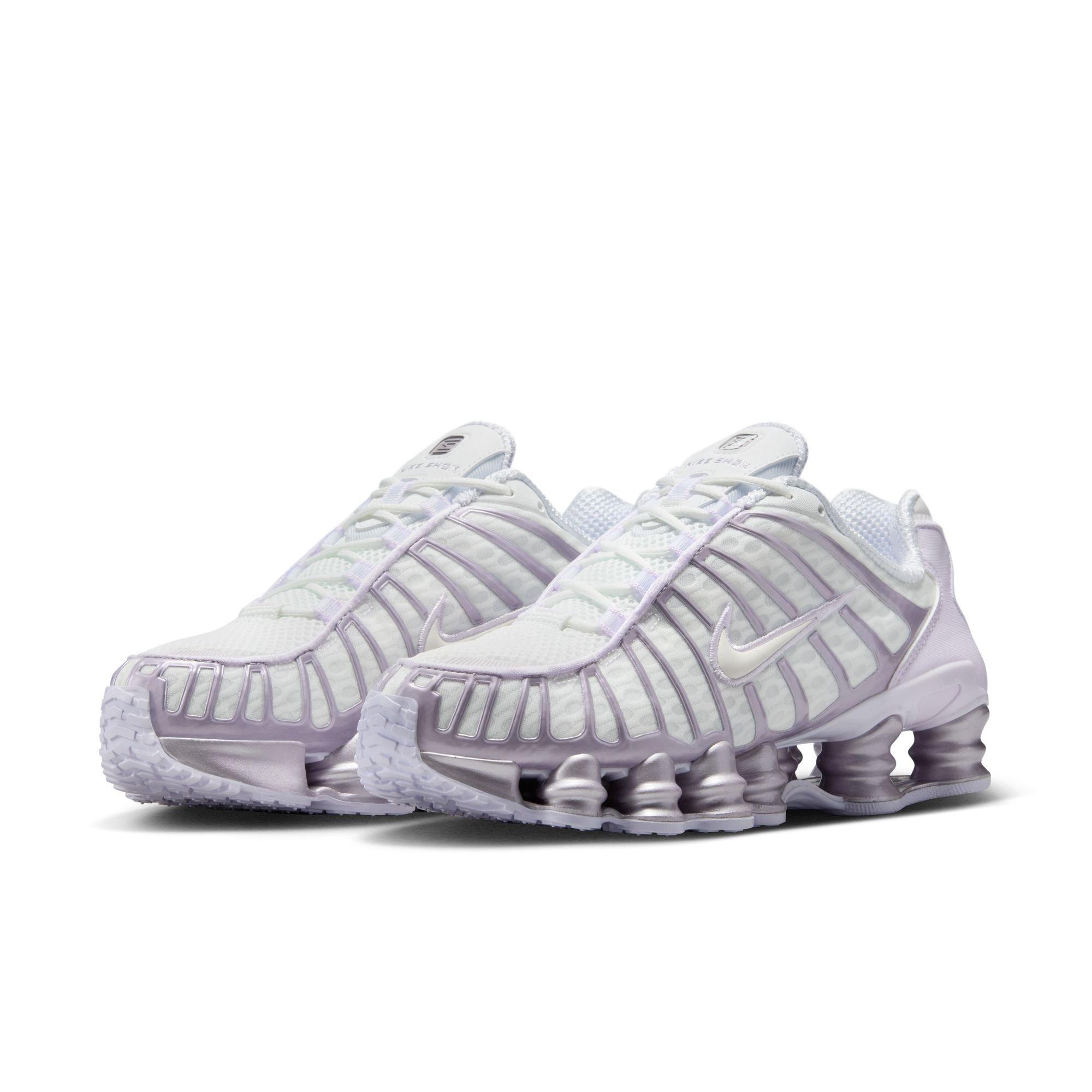Nike Shox TL "Summit White/Sail/Barely Grape" Women's Shoe - WHITE/PURPLE Thumbnail View 5