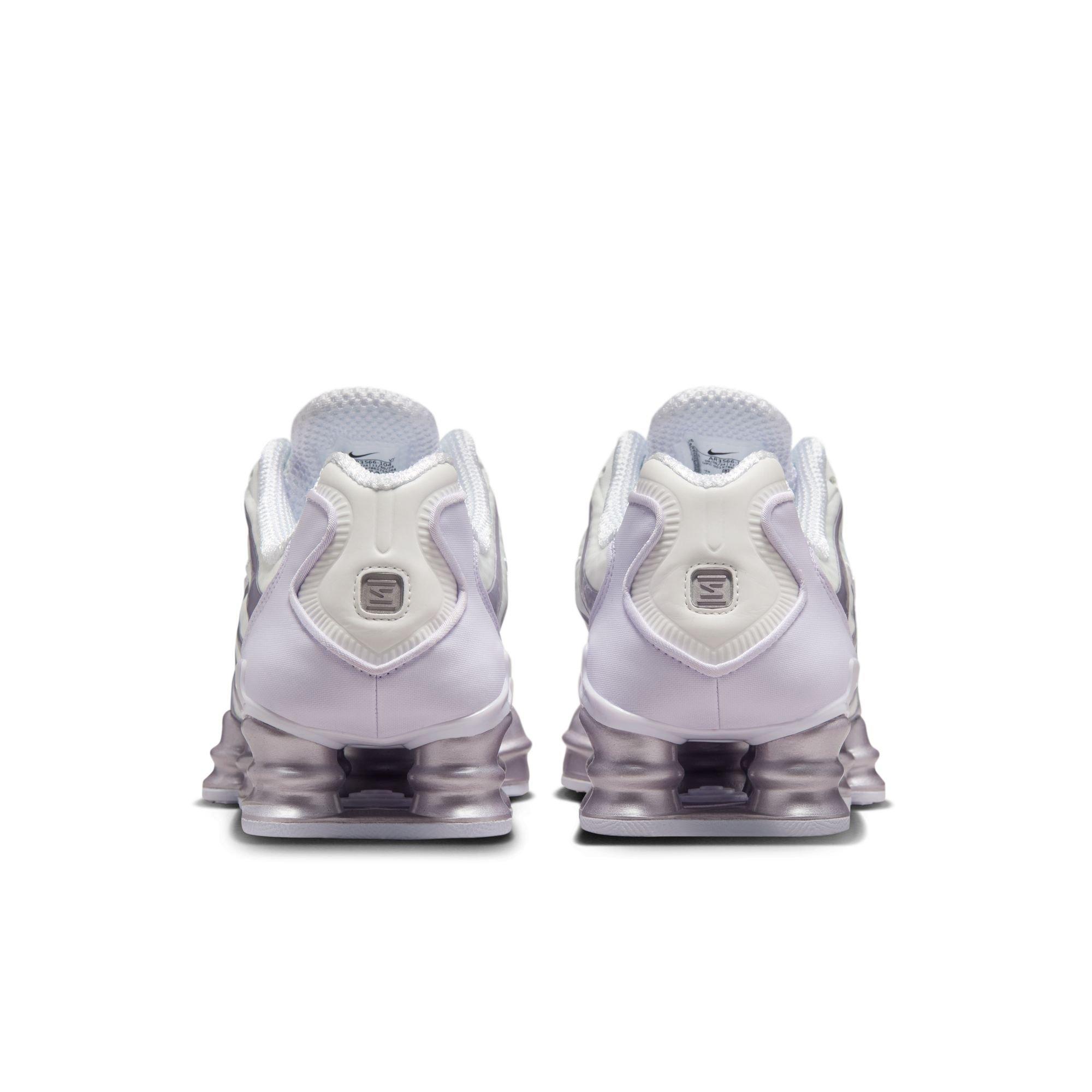 Nike Shox TL "Summit White/Sail/Barely Grape" Women's Shoe - WHITE/PURPLE Thumbnail View 6