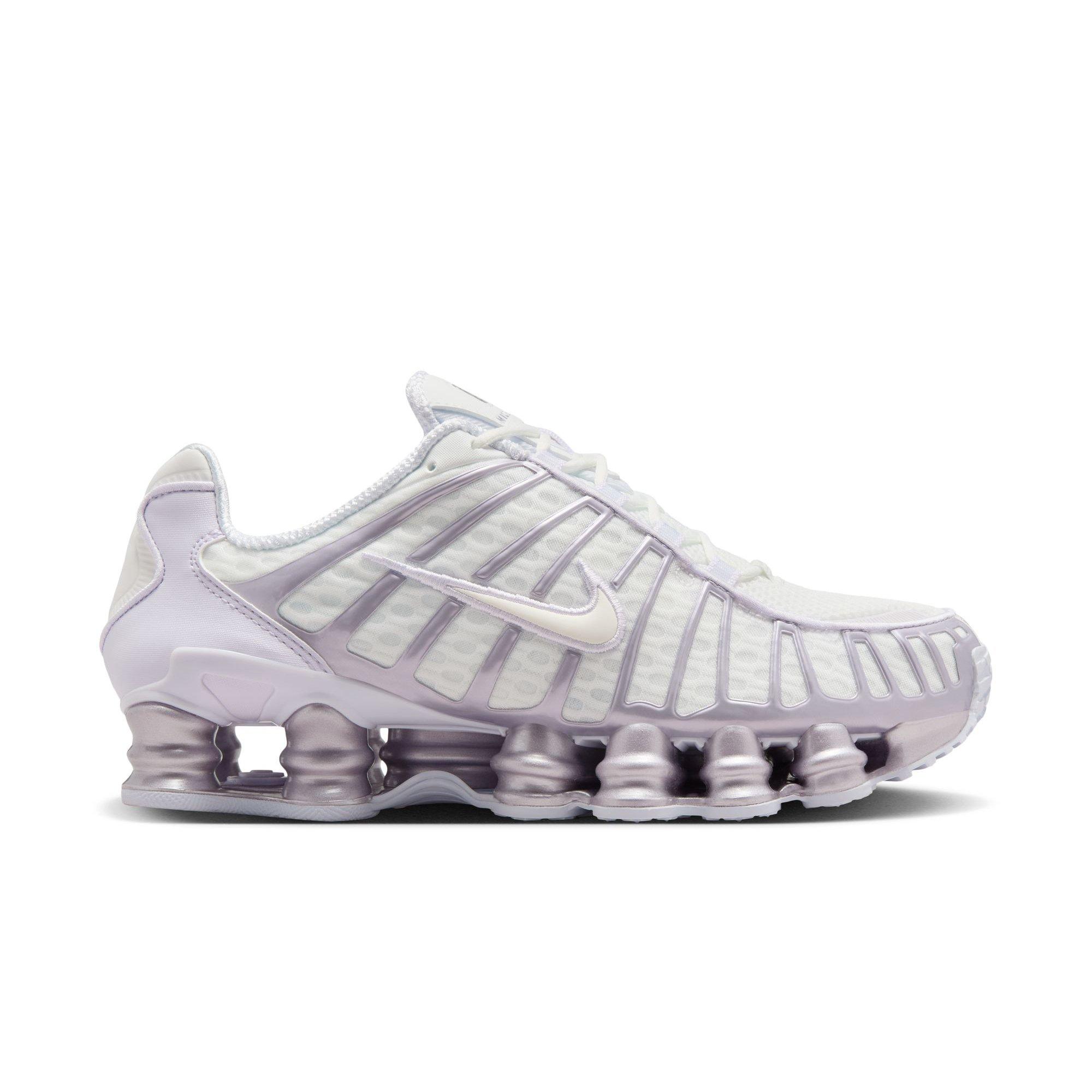 Nike Shox TL "Summit White/Sail/Barely Grape" Women's Shoe - WHITE/PURPLE Thumbnail View 1