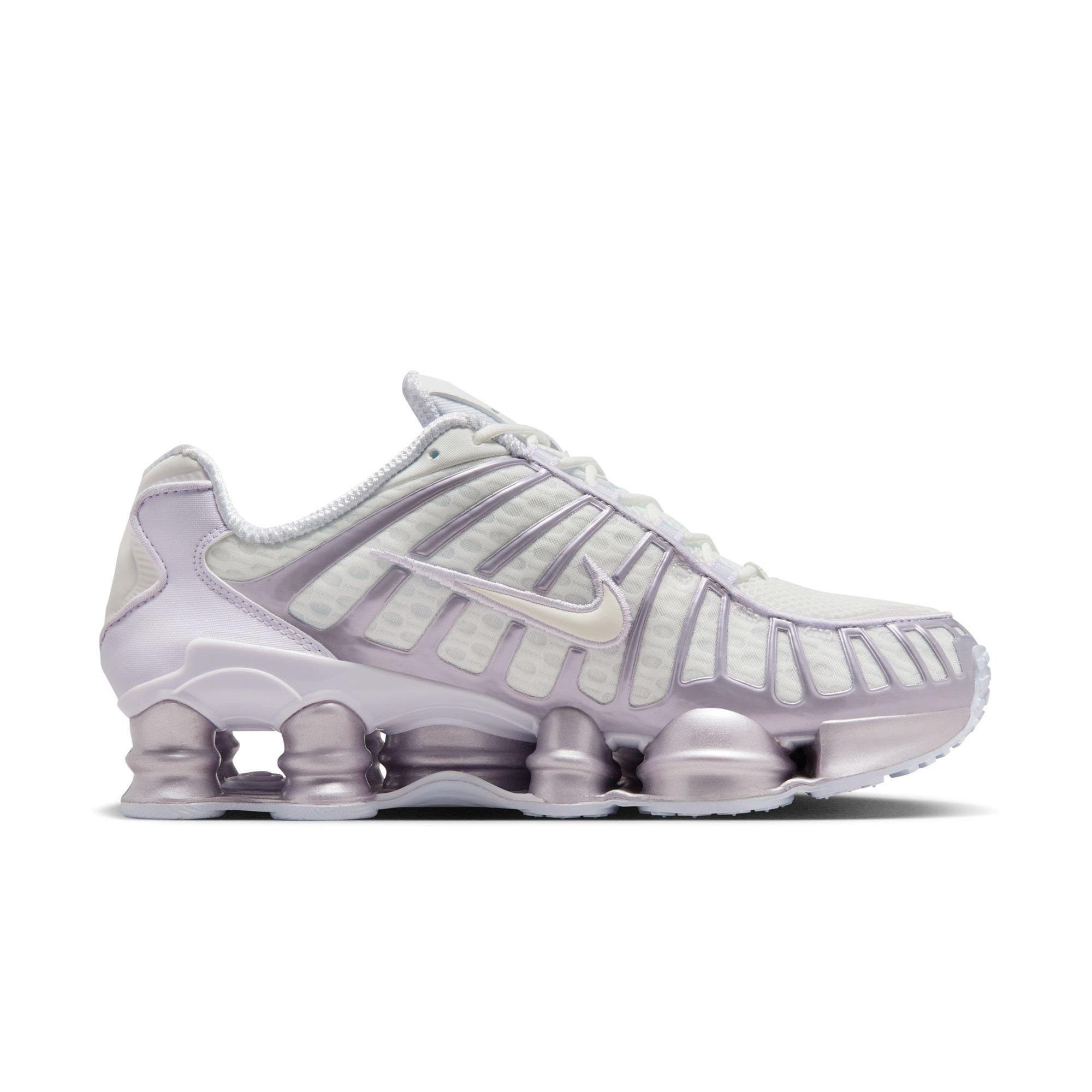 Nike Shox TL "Summit White/Sail/Barely Grape" Women's Shoe - WHITE/PURPLE Thumbnail View 2