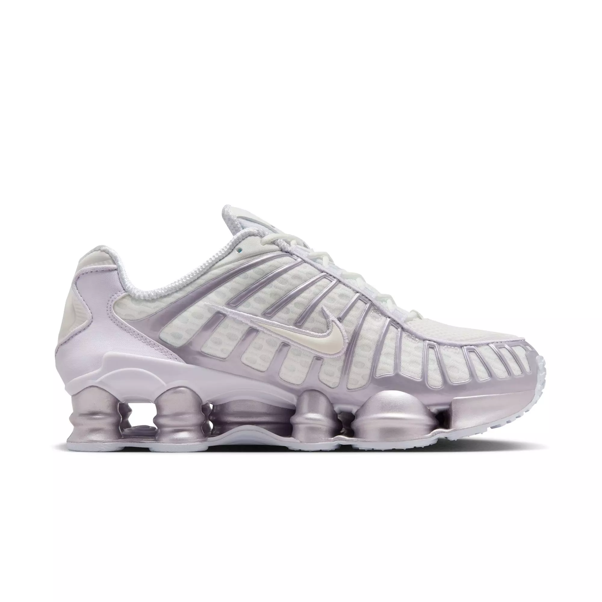 Nike Shox TL "Summit White/Sail/Barely Grape" Women's Shoe - WHITE/PURPLE