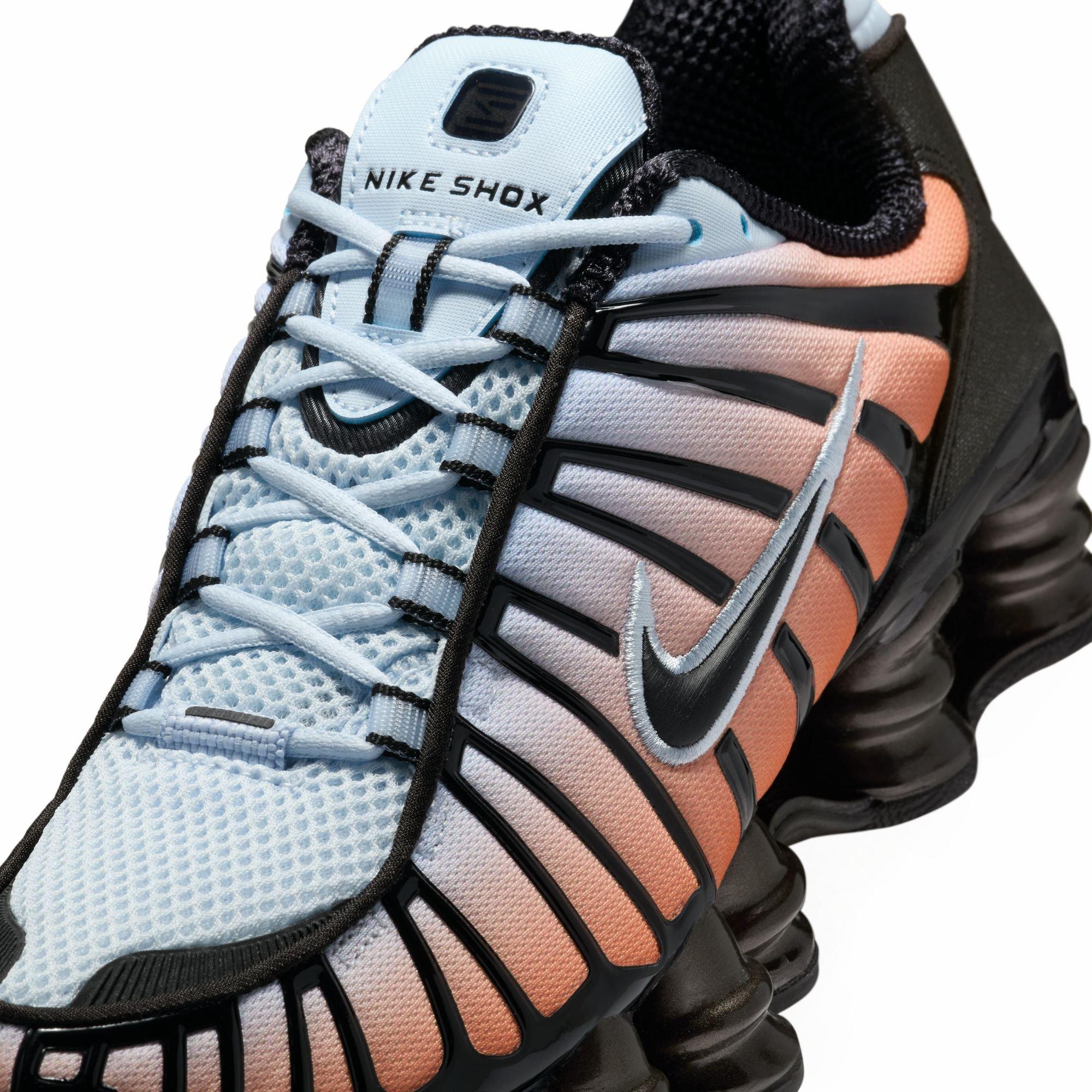 Nike Shox TL "Blue Tint/Black/Total Orange" Women's Shoe - BLUE/ORANGE Thumbnail View 10