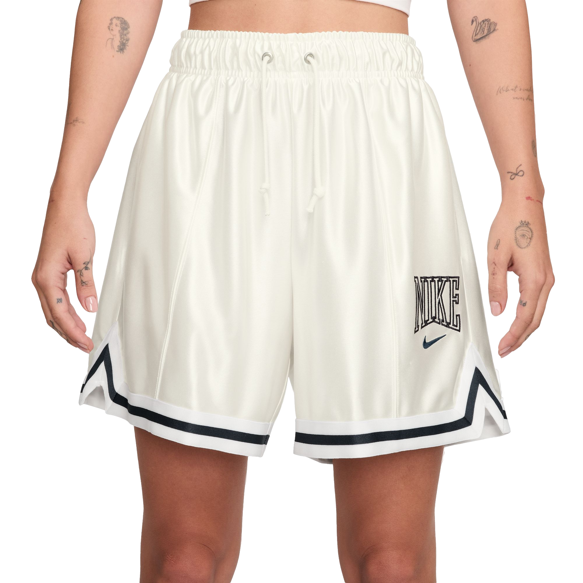 Nike Women's Sportswear Street 6" Satin Graphic Shorts - SAIL Thumbnail View 1