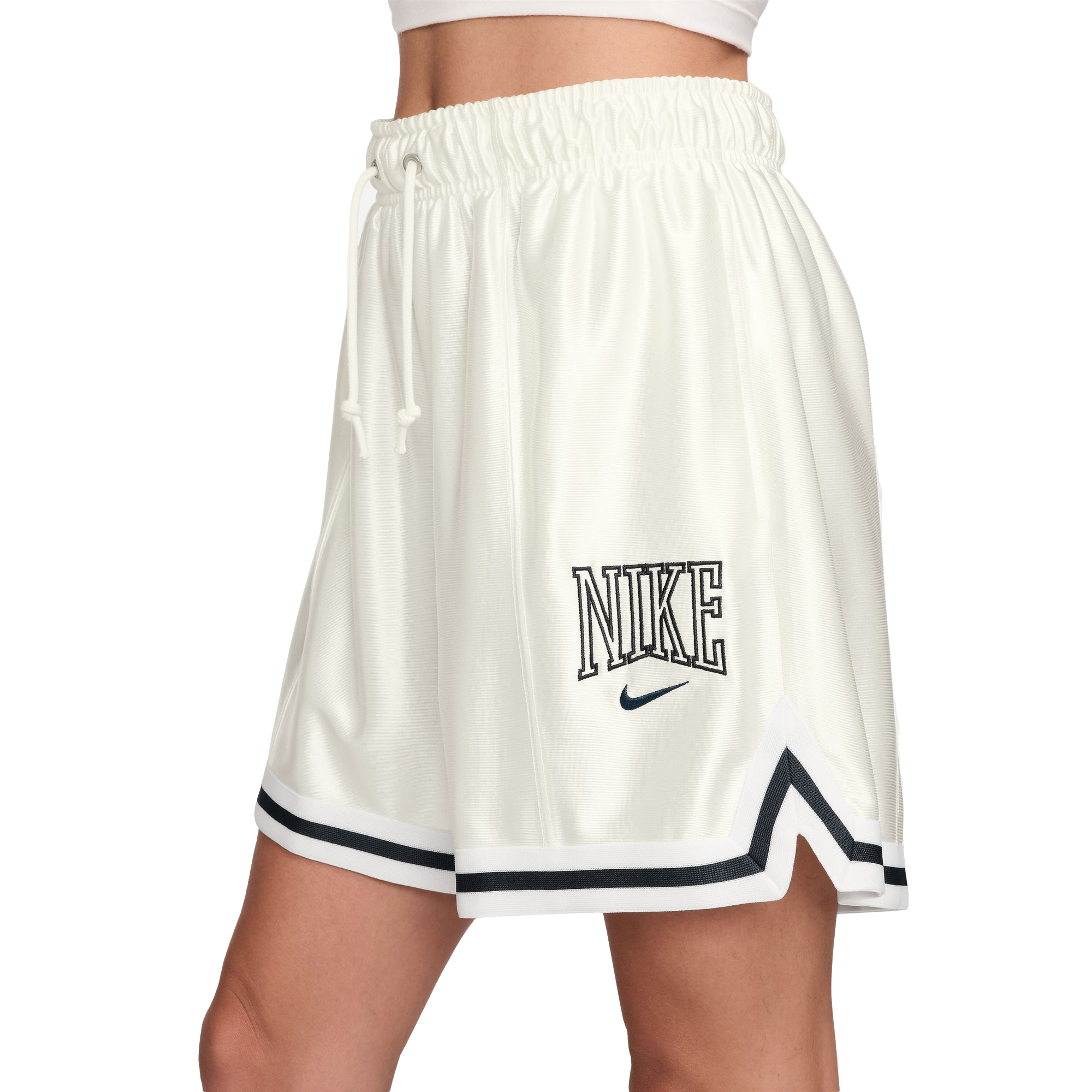 Nike Women's Sportswear Street 6" Satin Graphic Shorts - SAIL Thumbnail View 3