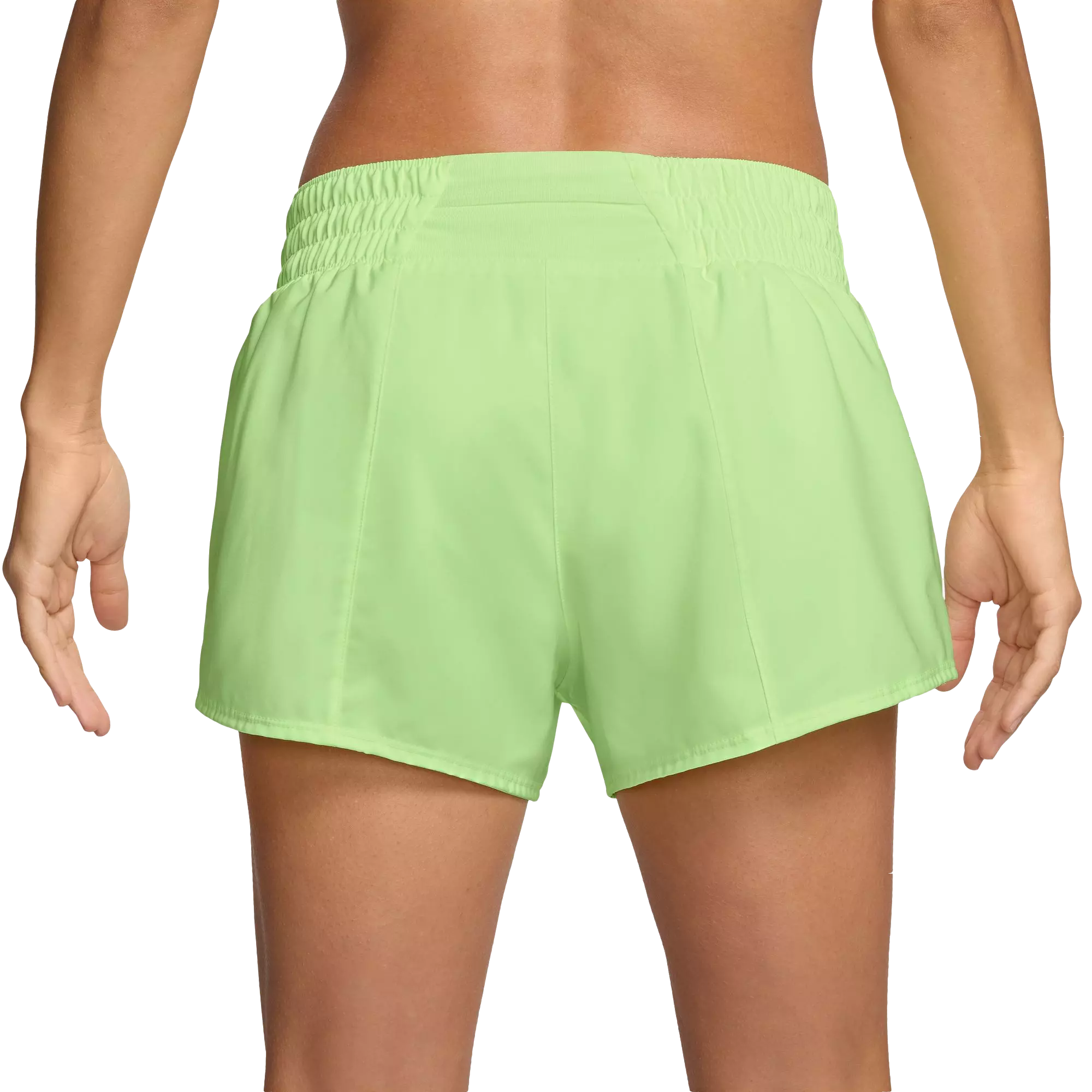 Nike Women's Dri-FIT Mid-Rise 3" Brief-Lined Shorts - VOLT