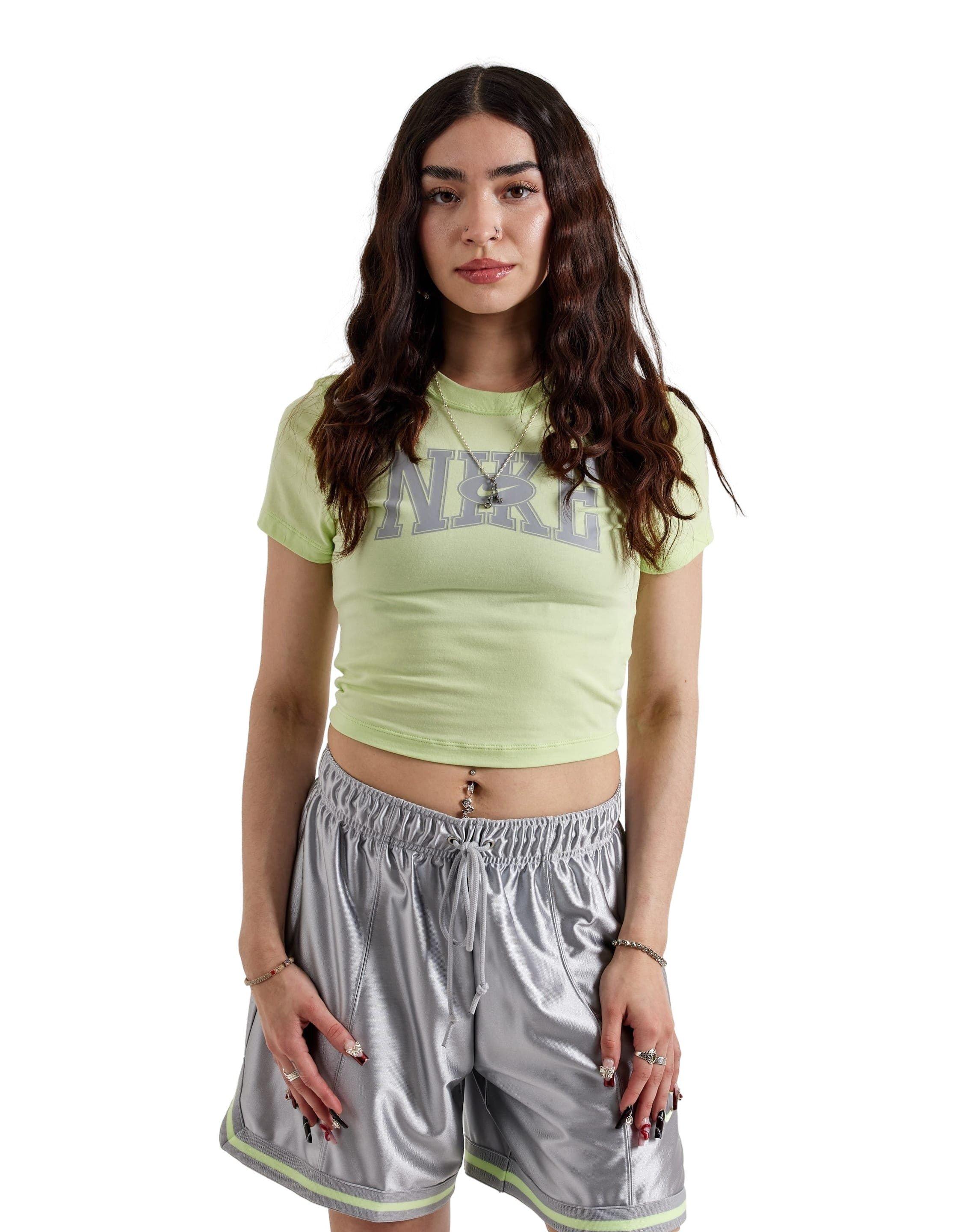 Nike Women's Sportswear Slim Crop Tee - LIME Thumbnail View 1