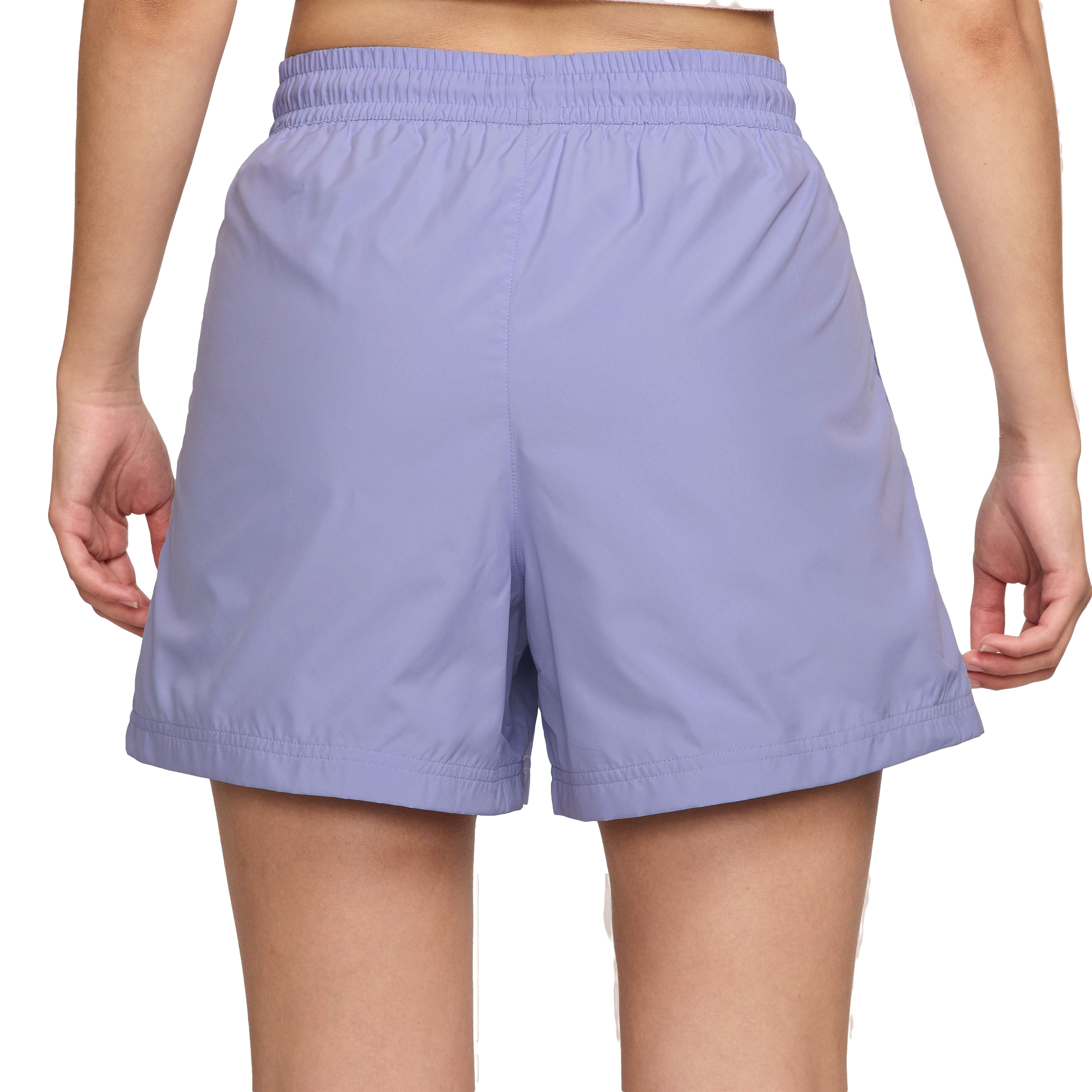 Nike Women's Sportswear Classic Wovens Mid-Rise Shorts - LILAC Thumbnail View 2