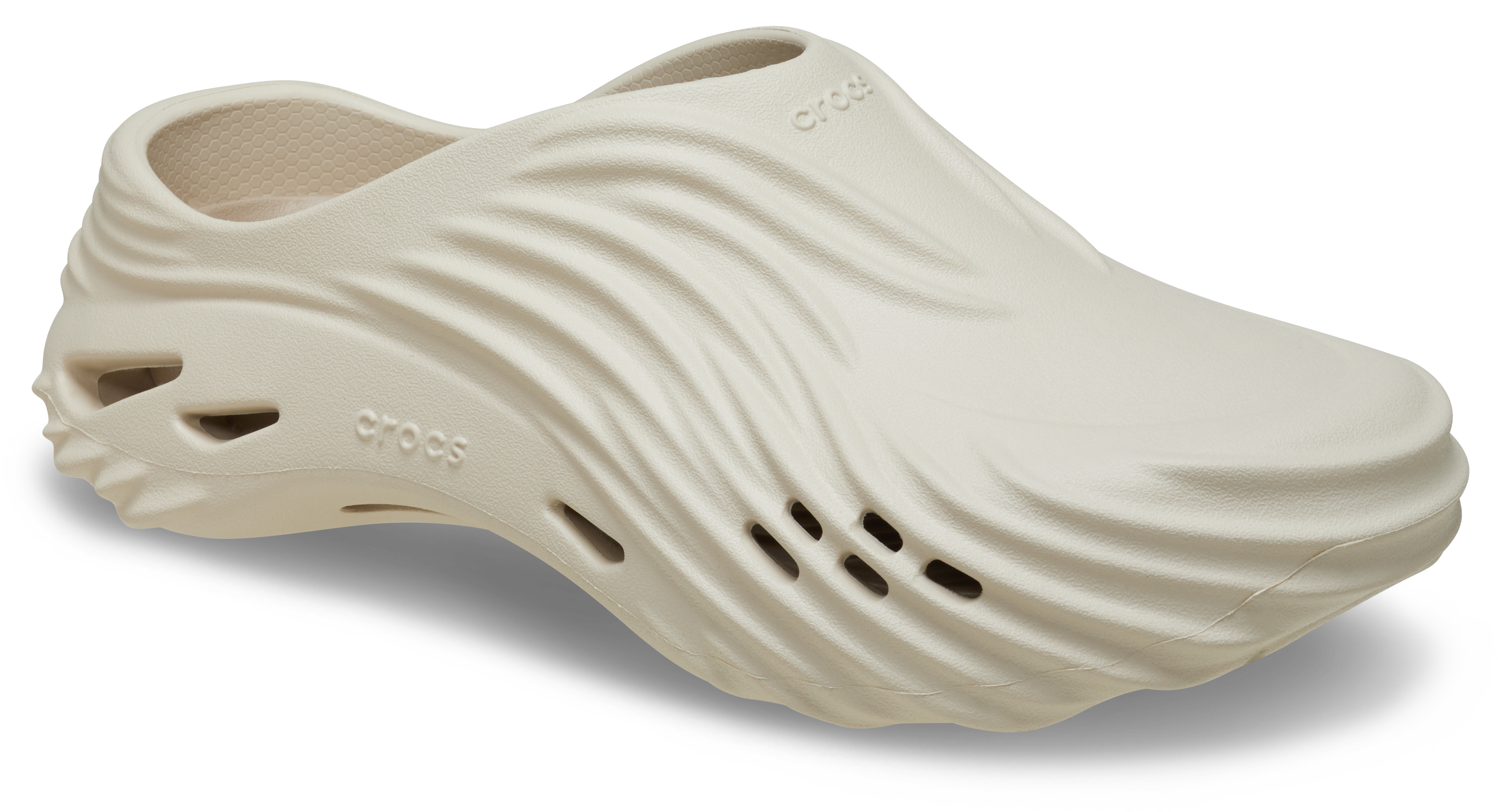 Crocs Echo Wave Clogs Beige Almond Tint Adult Men\'s Size 10 Sandals Shoes NEW Discover the Comfort of Crocs Echo Wave Sandals main image 3