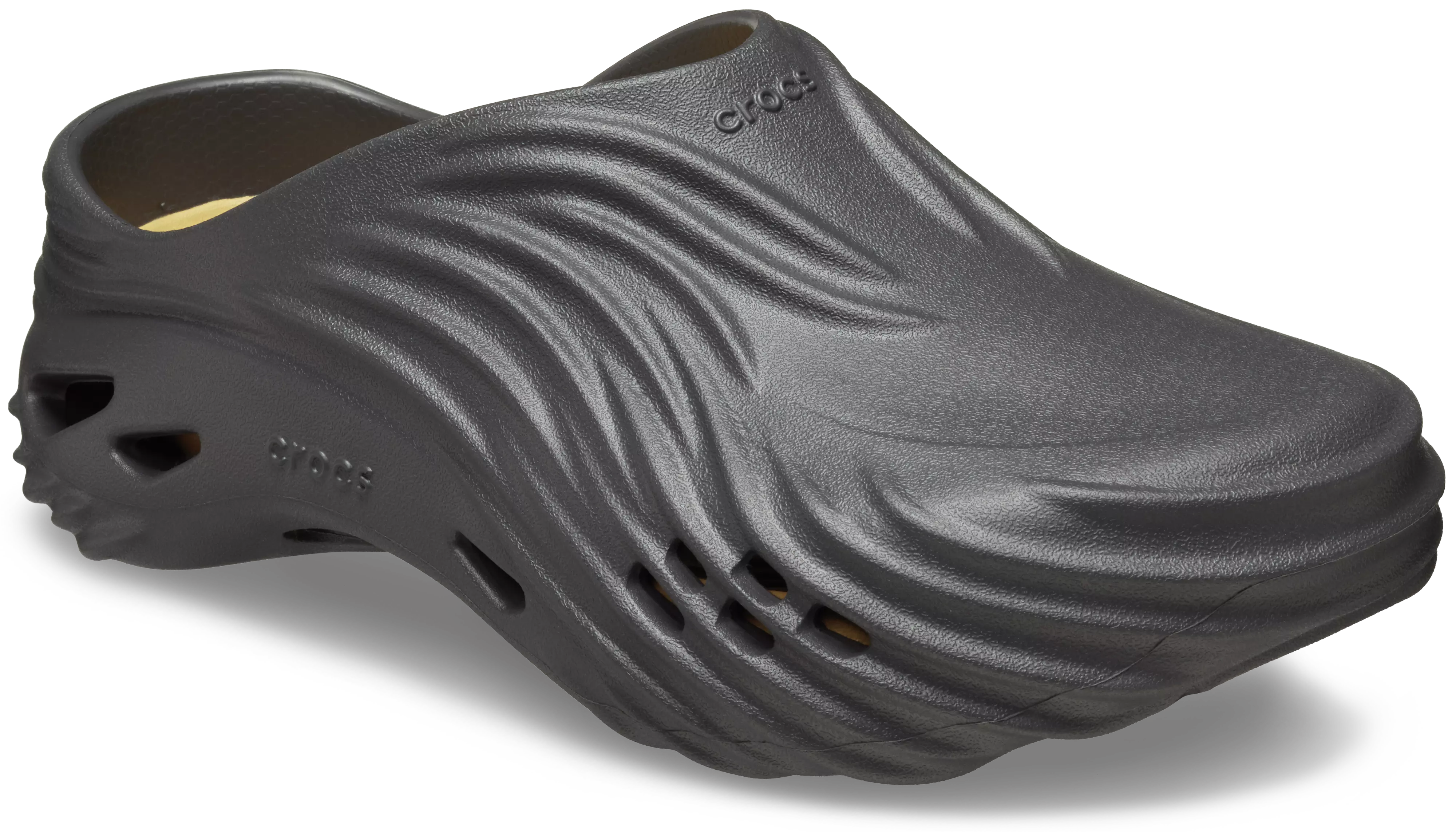 Crocs Echo Wave "Black/Sand" Unisex Sandal - BLACK