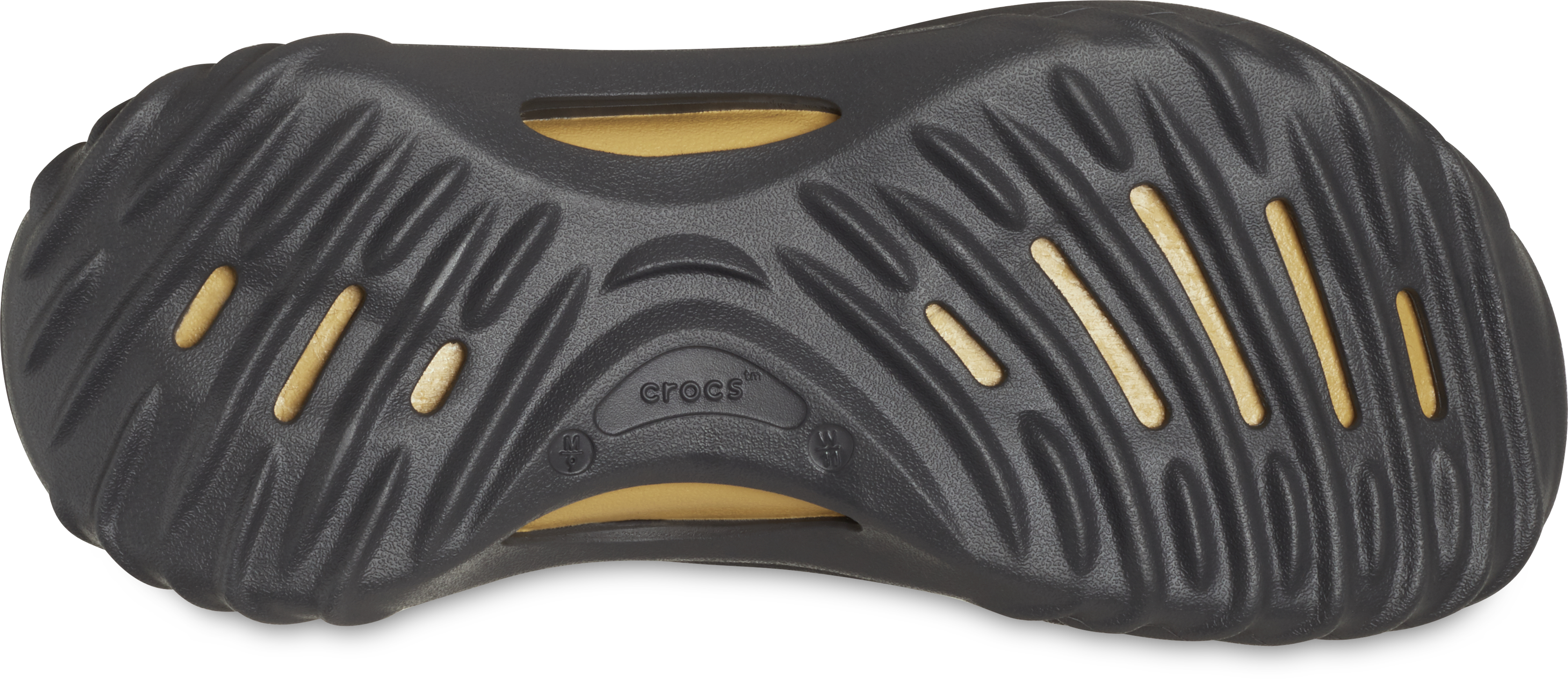 Crocs Echo Wave "Black/Sand" Unisex Sandal - BLACK Thumbnail View 7