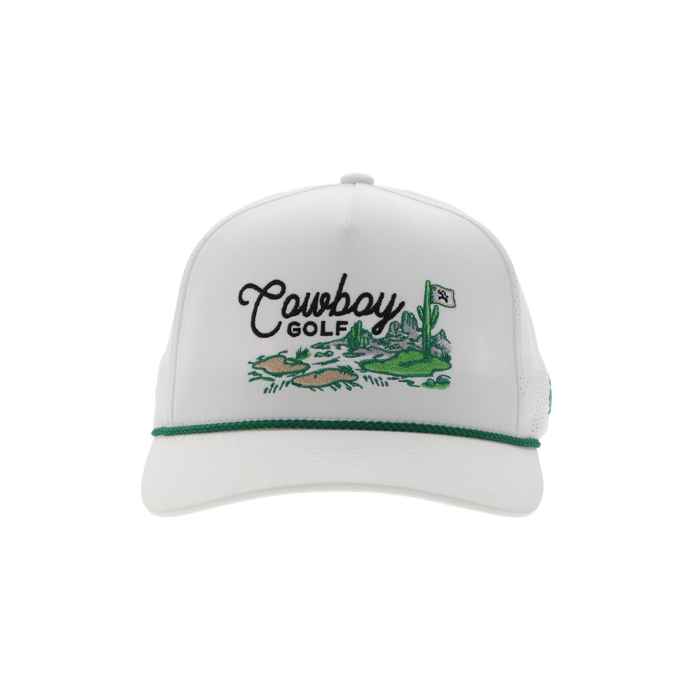 Hooey Cowboy Golf Snapback Hat-White - WHITE Thumbnail View 2