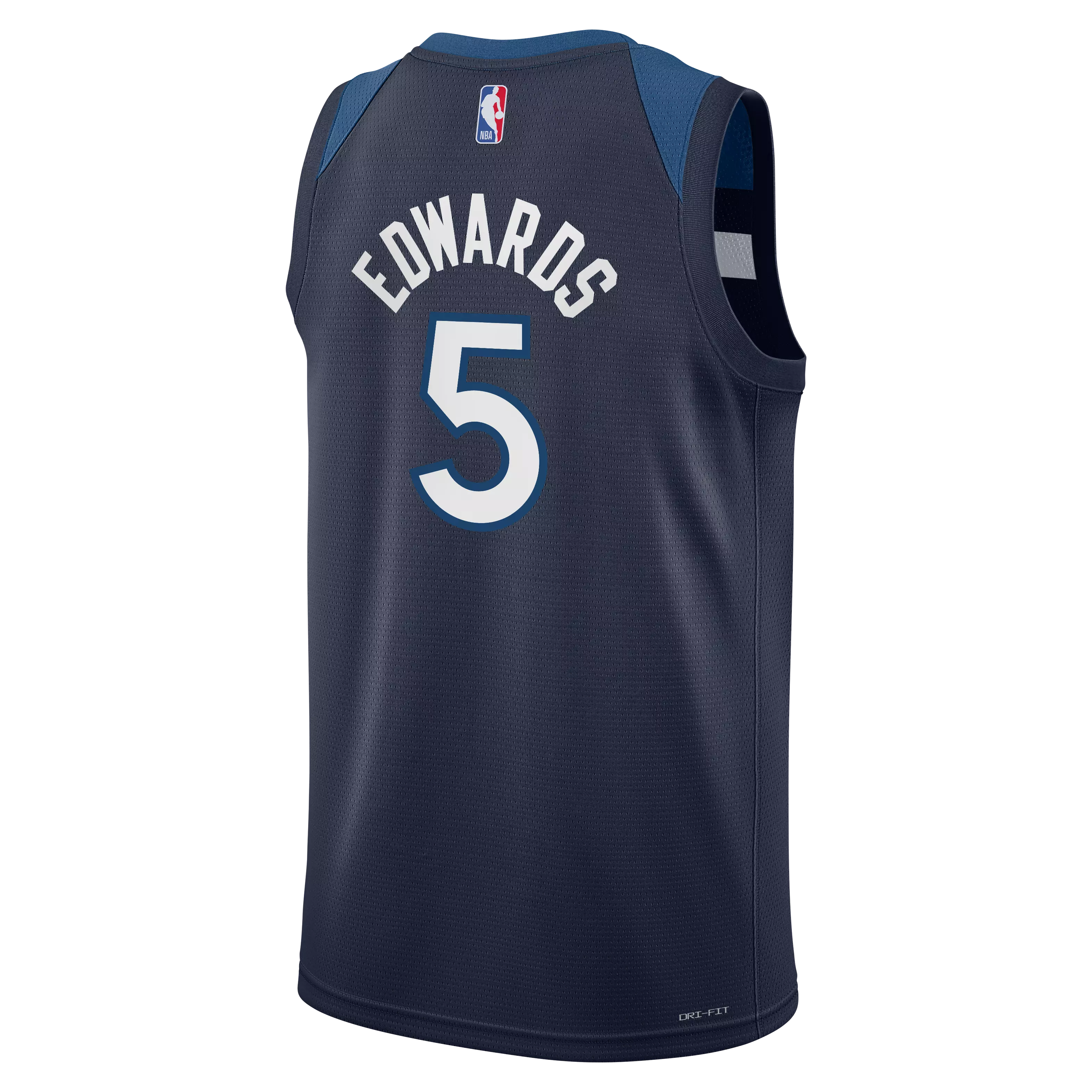 Nike Big Kids' Minnesota Timberwolves 2024 Anthony Edwards Icon Jersey-Navy - NAVY