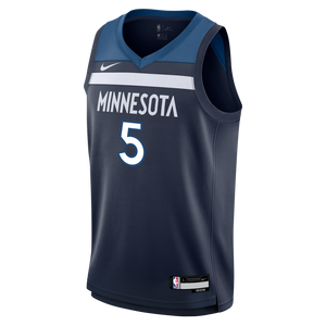 Nike Big Kids' Minnesota Timberwolves 2024 Anthony Edwards Icon Jersey-Navy