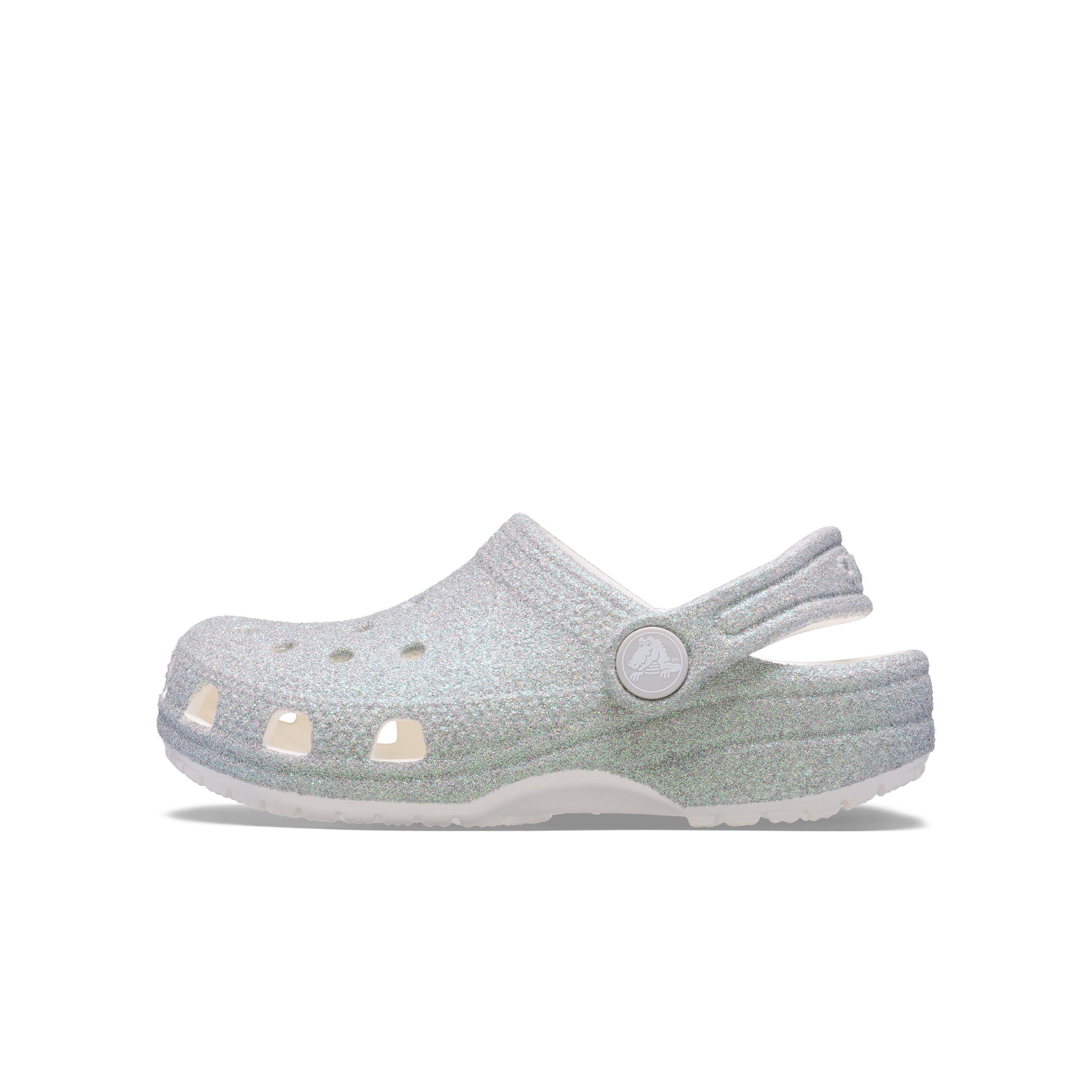 Crocs Classic Iridescent Grade School Girls' "Glitter" Clog