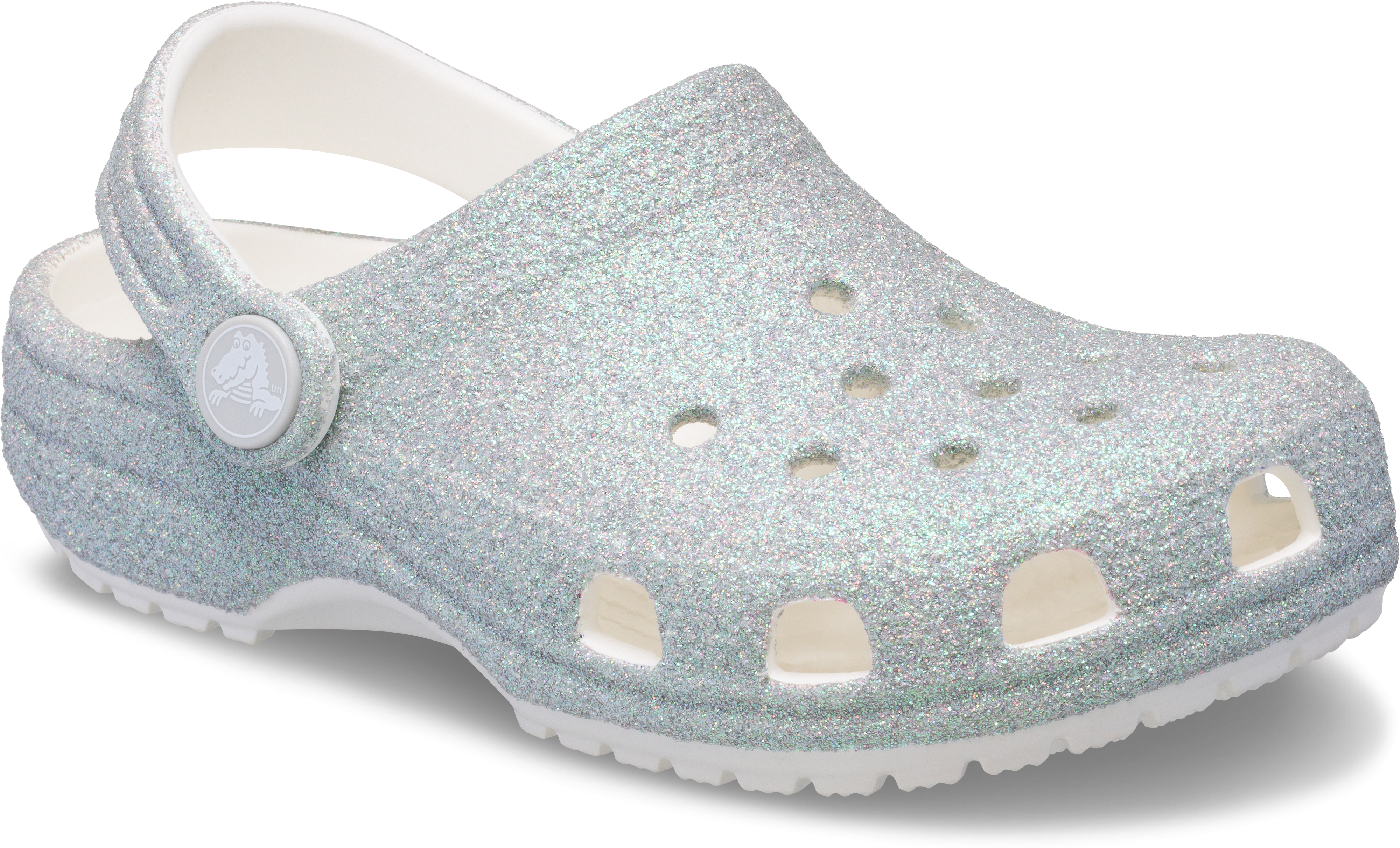 Crocs Classic Iridescent Grade School Girls' "Glitter" Clog