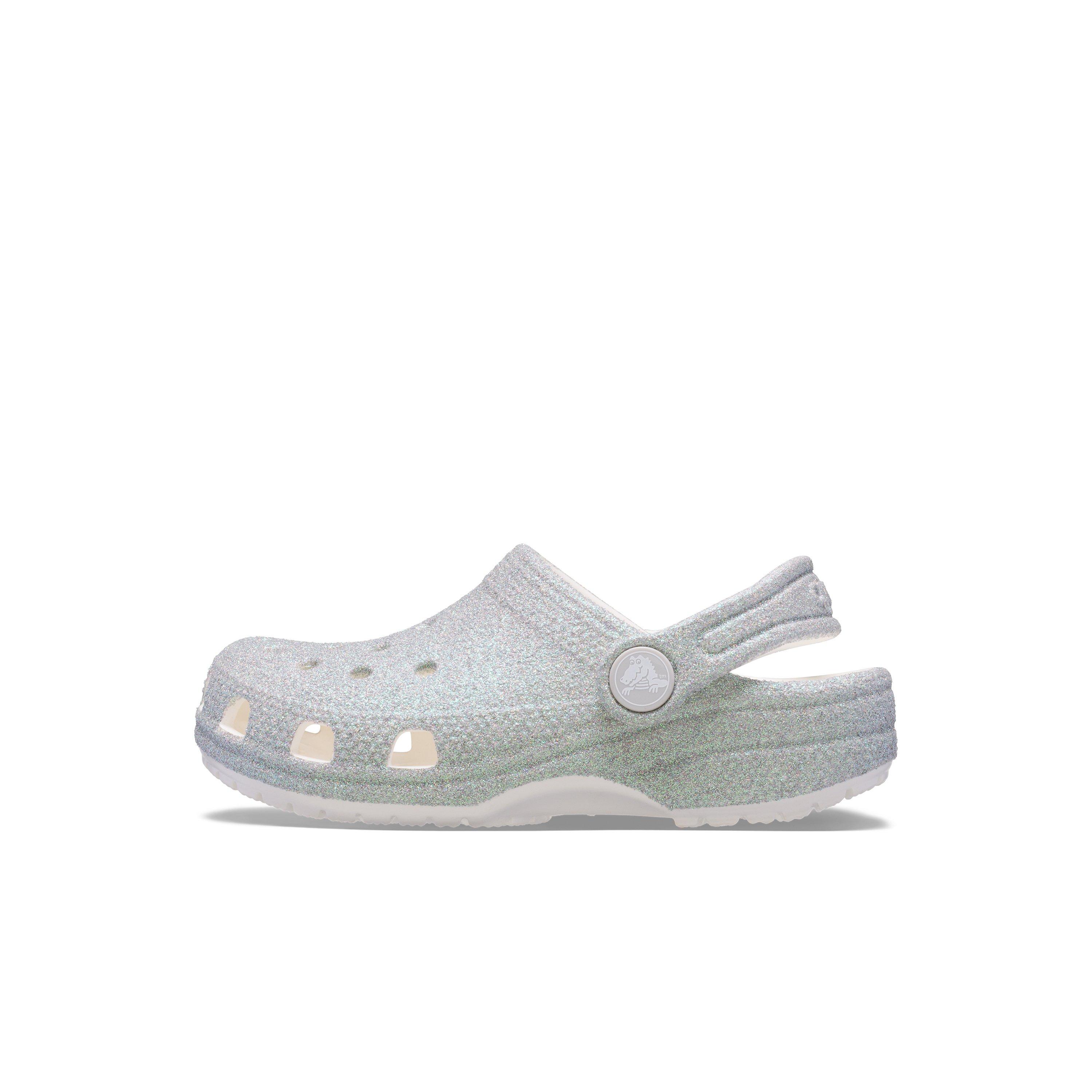 Crocs Classic Iridescent Preschool Girls' "Glitter" Clog