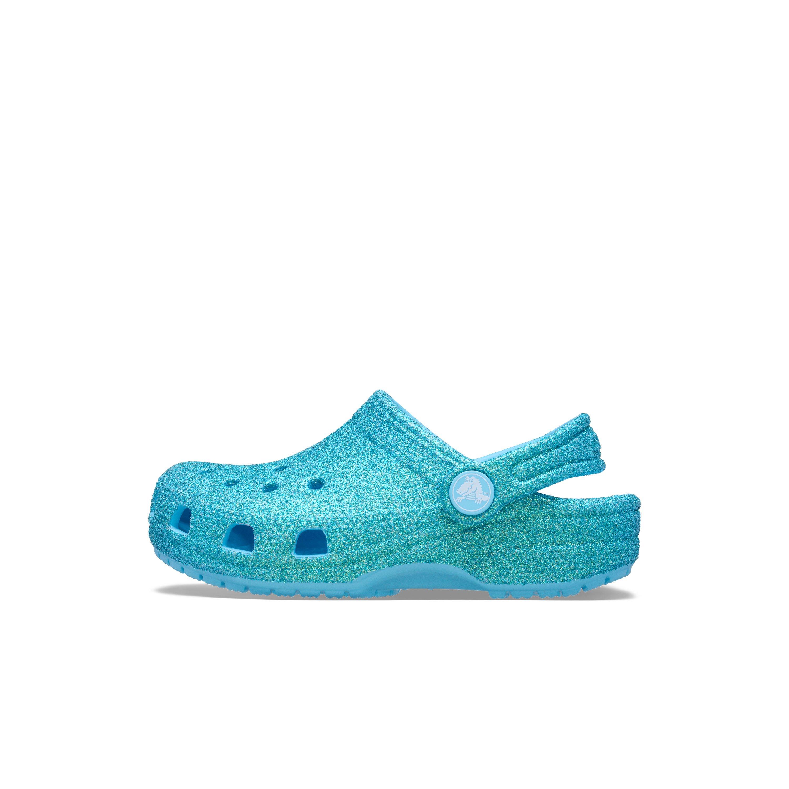 Crocs Classic Iridescent Toddler Girls' "Tint Glass" Clog