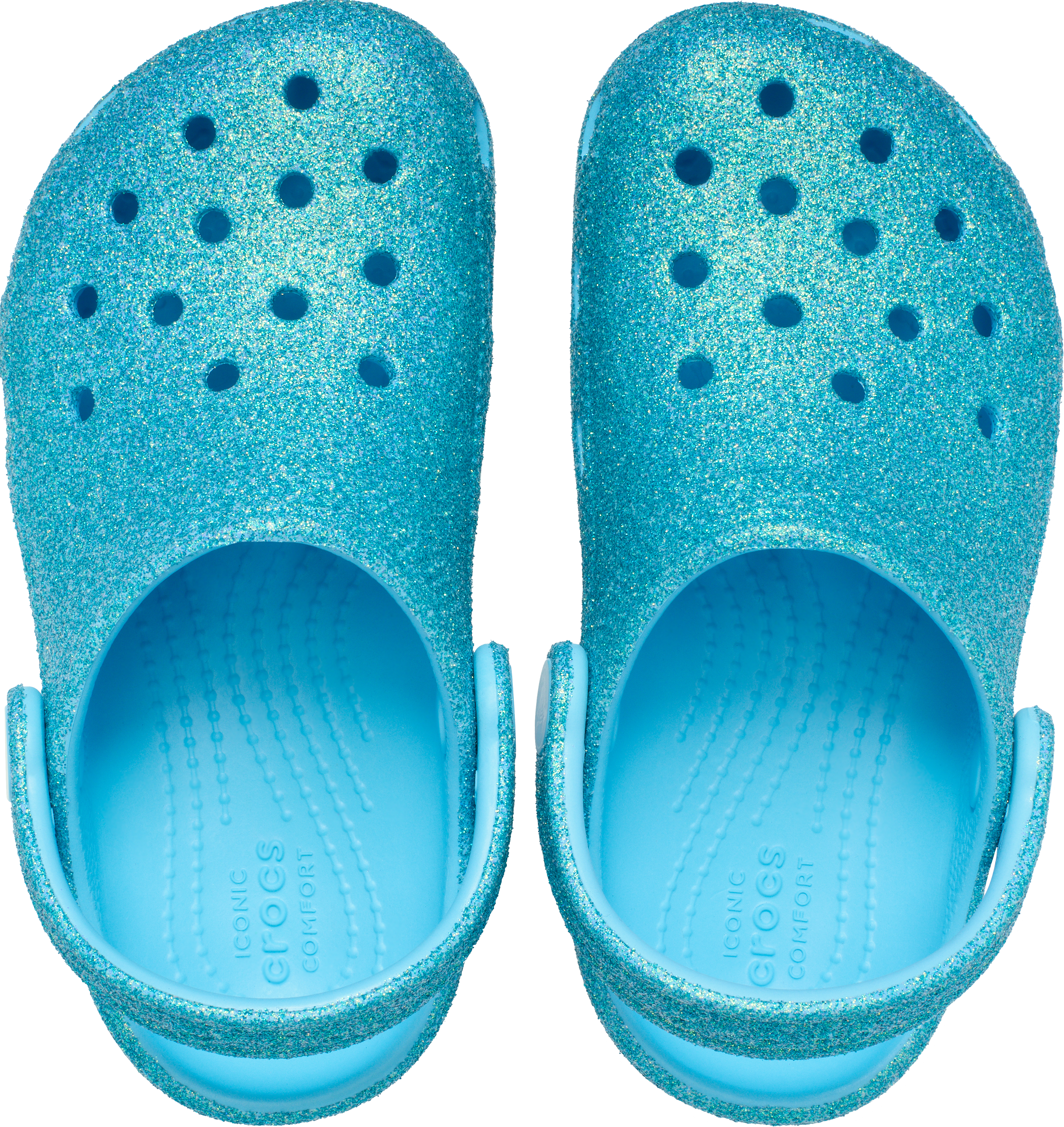 Crocs Classic Iridescent Toddler Girls' "Tint Glass" Clog