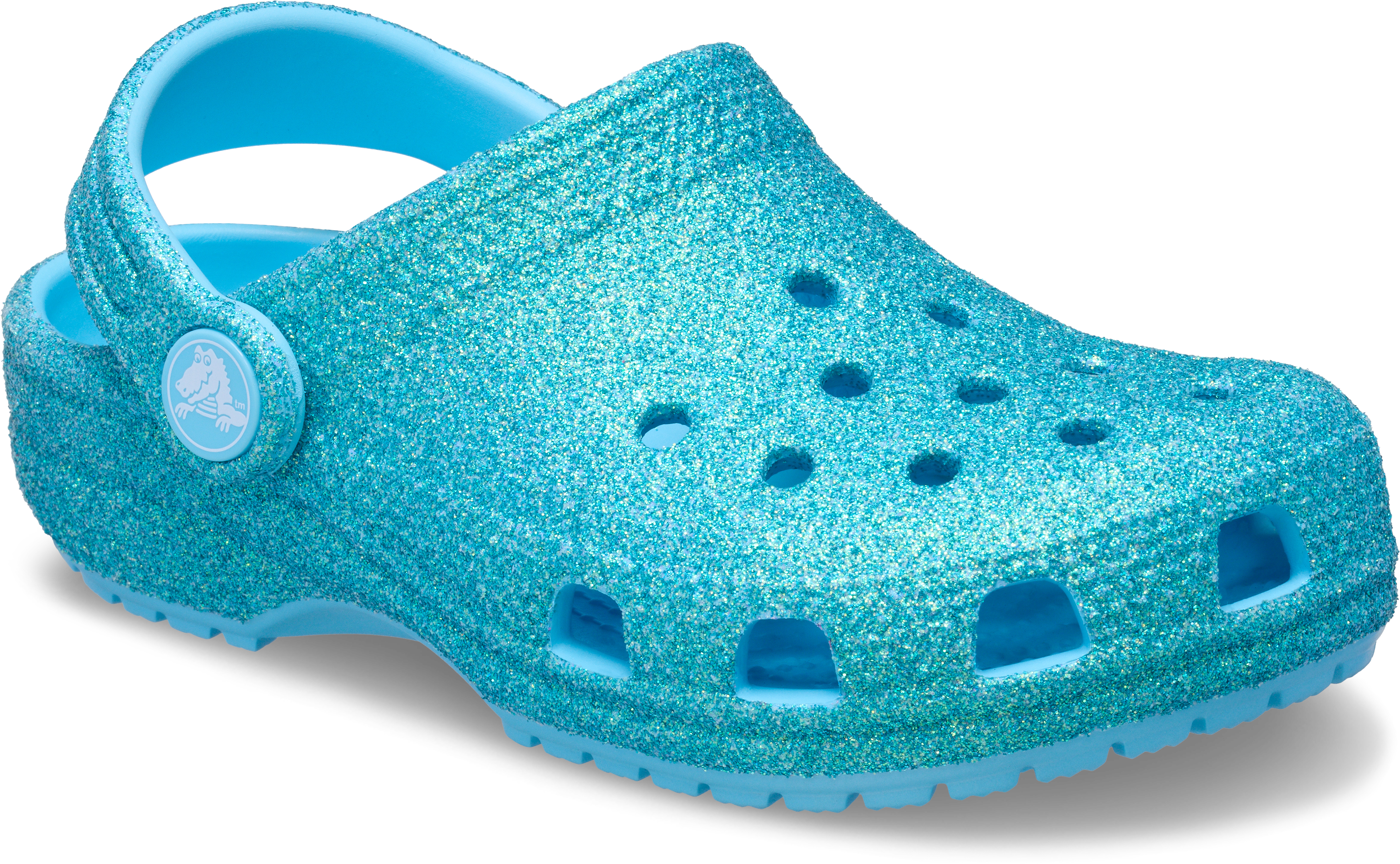 Crocs Classic Iridescent Toddler Girls' "Tint Glass" Clog