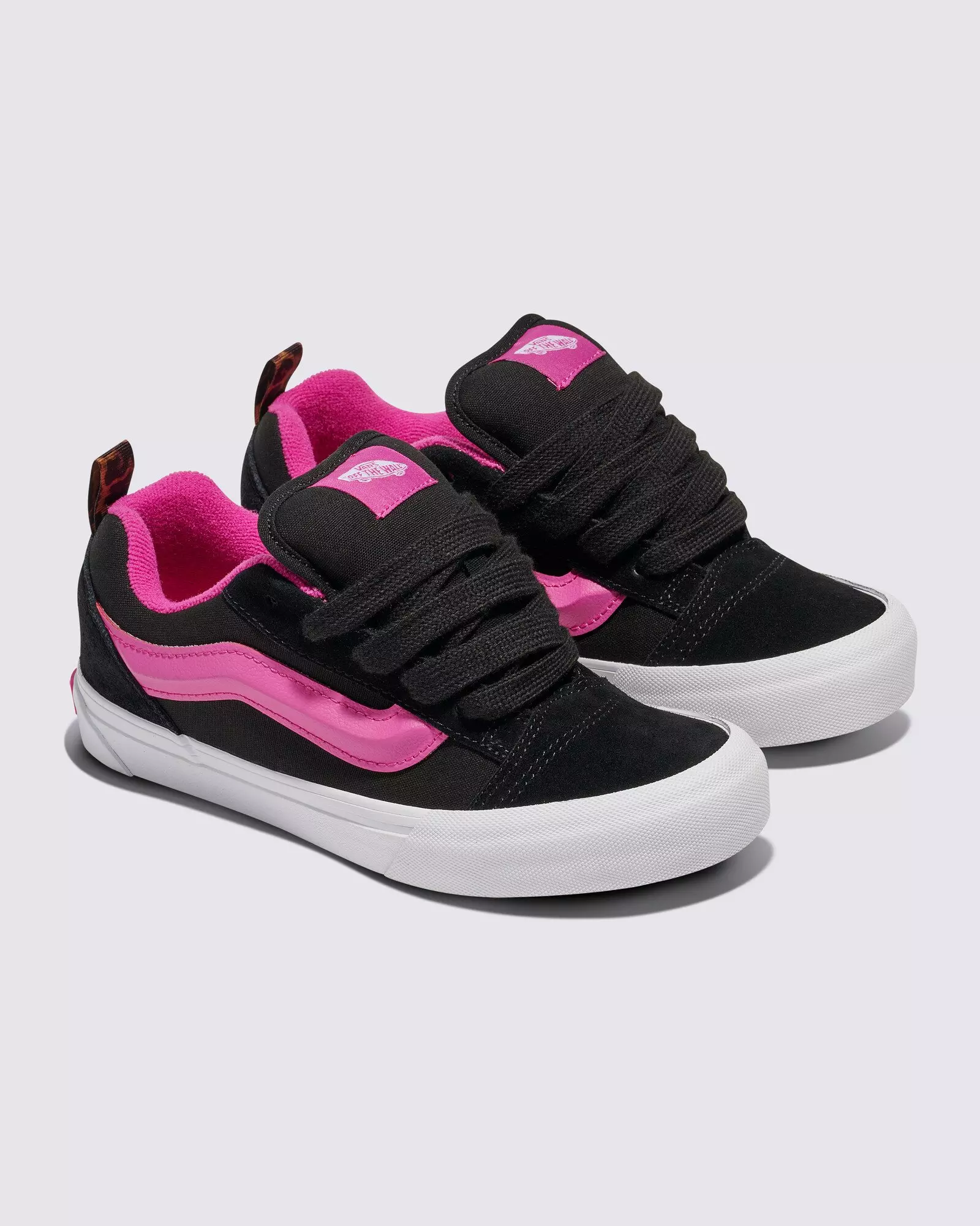 Vans Knu Skool "Black/Pink" Preschool Girls' Shoe - BLACK/PINK