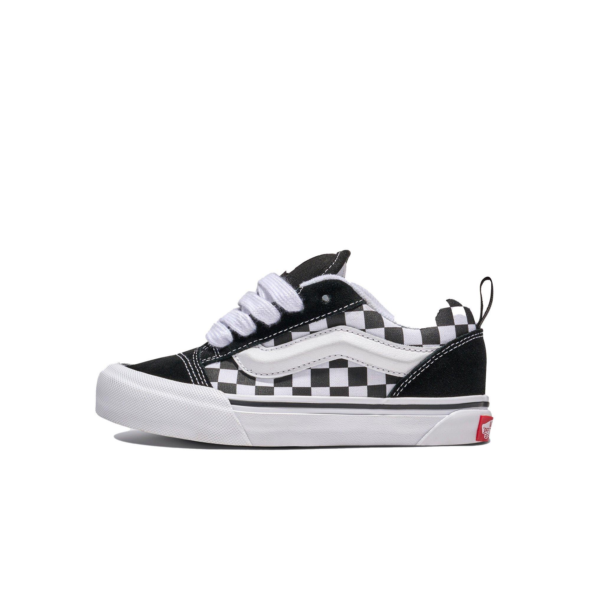 Vans Knu Skool Checkerboard Preschool Kids' "Black/White" Shoe​