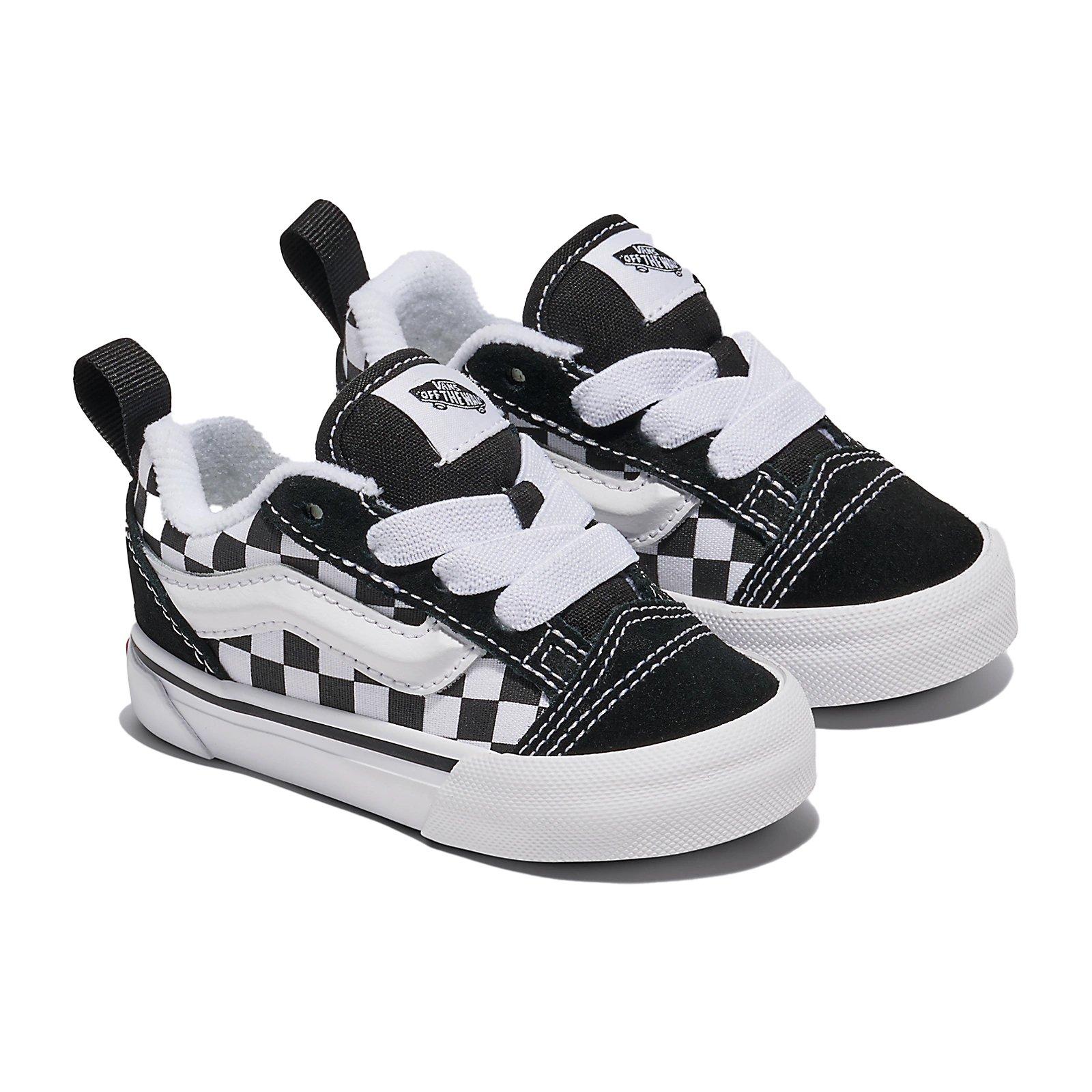 Vans Knu Skool Checkerboard Toddler Kids' "Black/White" Shoe​