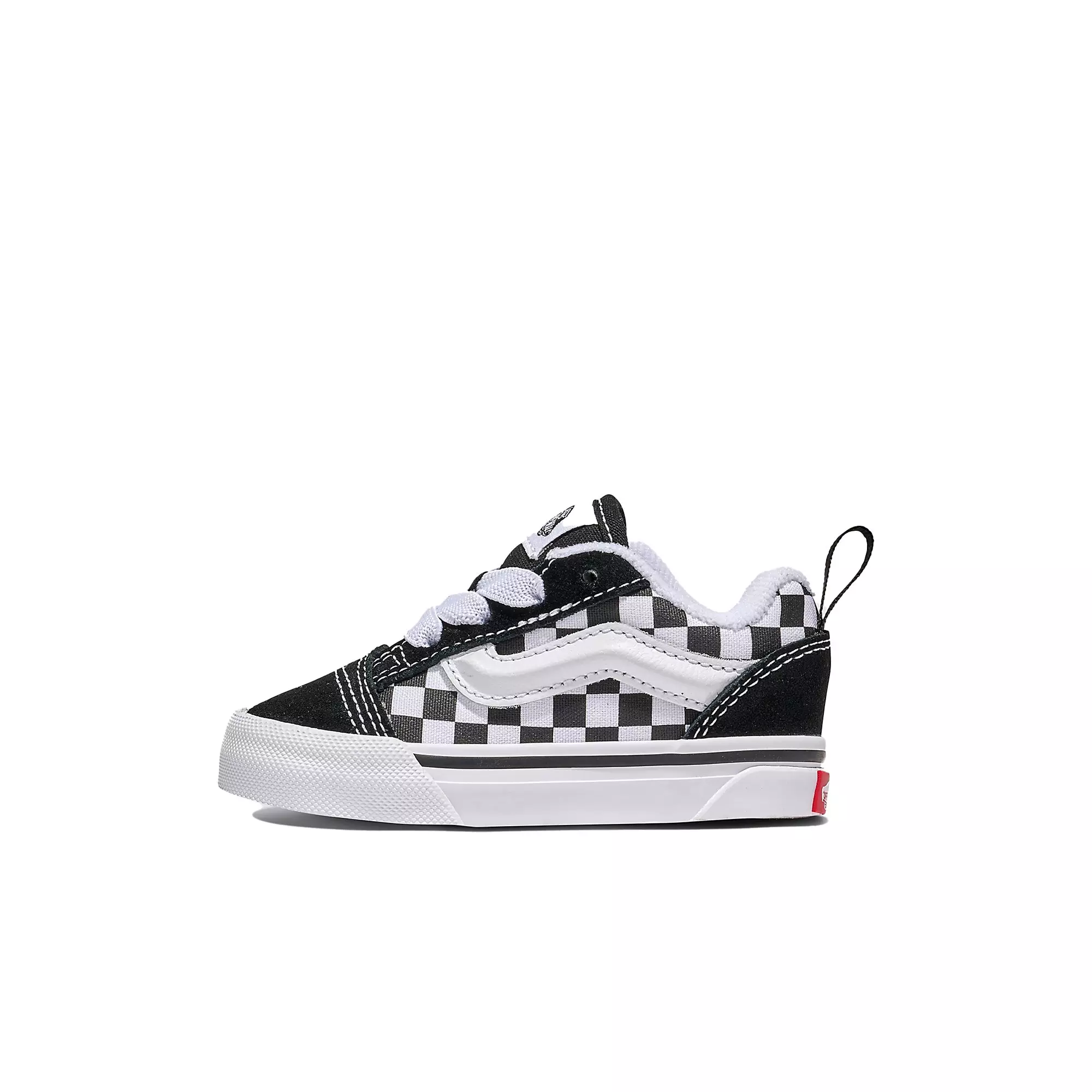 Vans Knu Skool Checkerboard "Black/White" Toddler Kids' Shoe - BLACK/WHITE