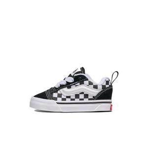 Vans Knu Skool Checkerboard "Black/White" Toddler Kids' Shoe