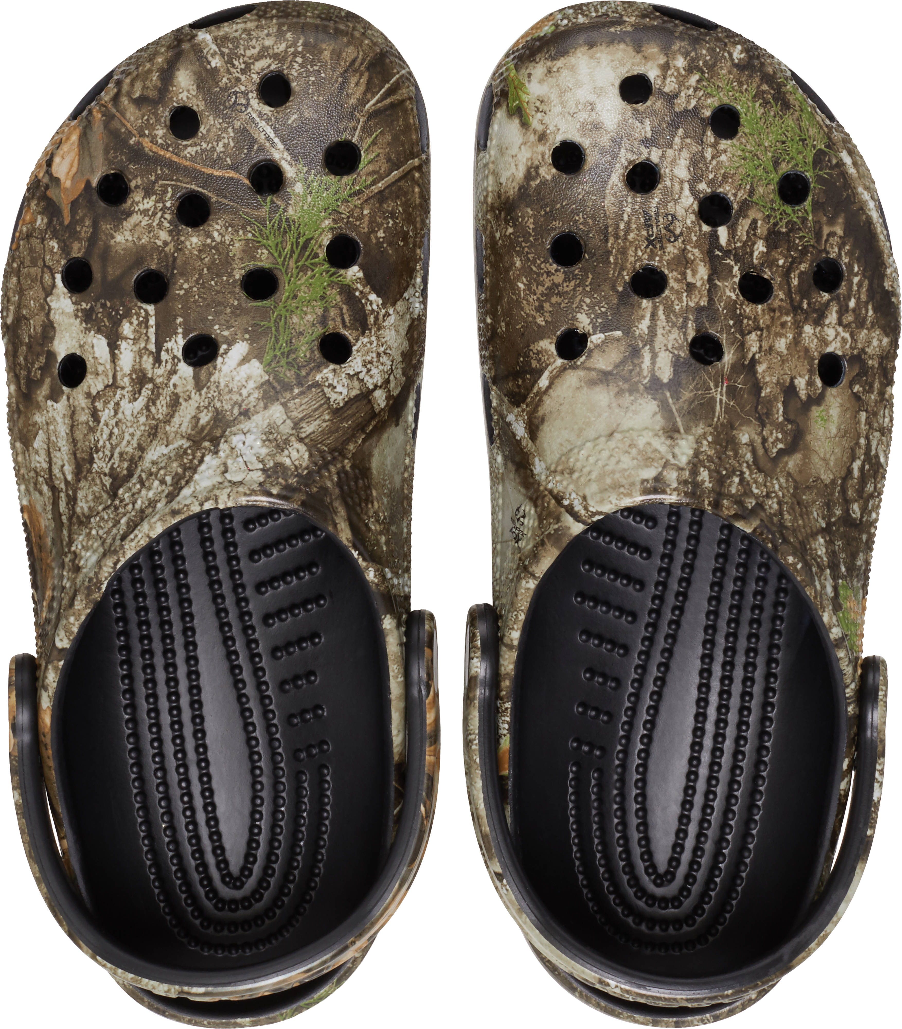 Crocs Classic "RealTree" Unisex Clog - GREEN/BLACK Thumbnail View 6