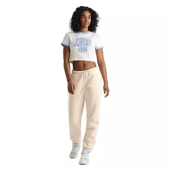 Jordan Women's Slip Crop Graphic T-Shirt - SAIL