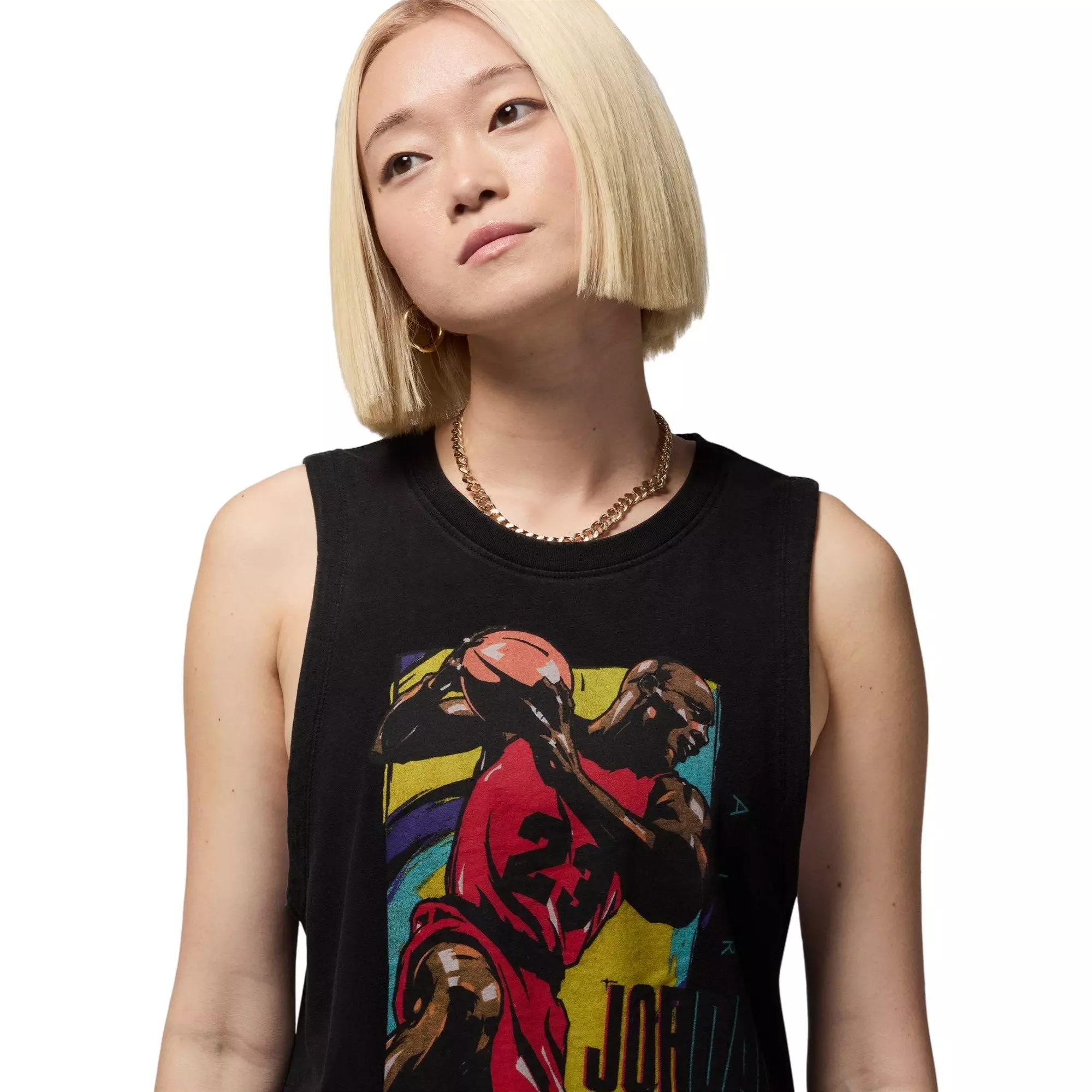 Jordan Women's Sleeveless Graphic Tank - BLACK