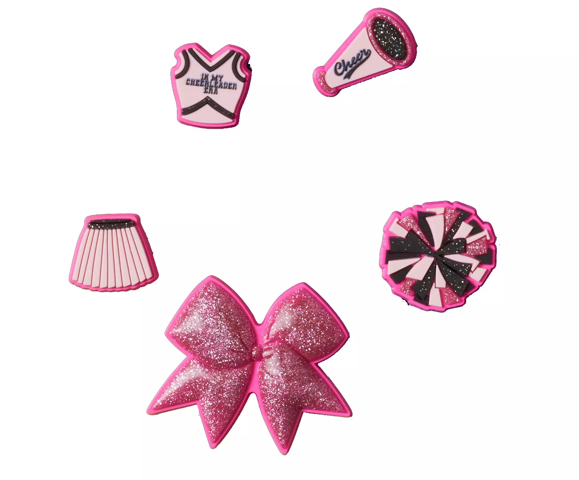 Crocs Cheerleading Jibbitz Charms-5PK - AS SHOWN