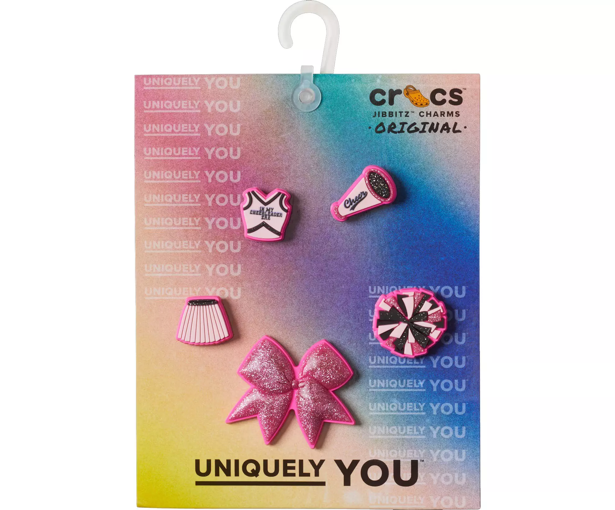Crocs Cheerleading Jibbitz Charms-5PK - AS SHOWN