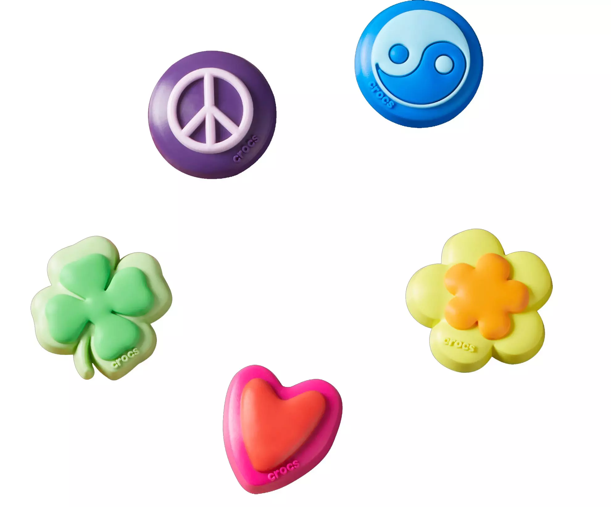 Crocs Double Fun Icons Jibbitz Charms-5PK - AS SHOWN