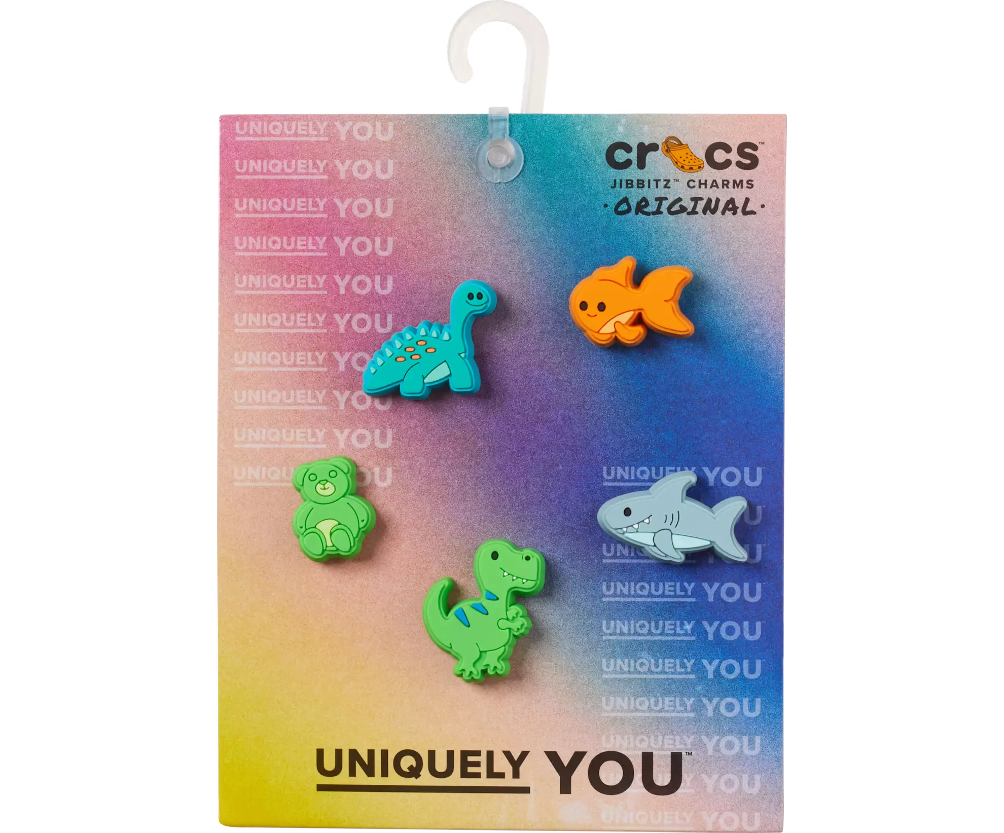 Crocs Cartoon Animal Jibbitz Charms-5PK - AS SHOWN
