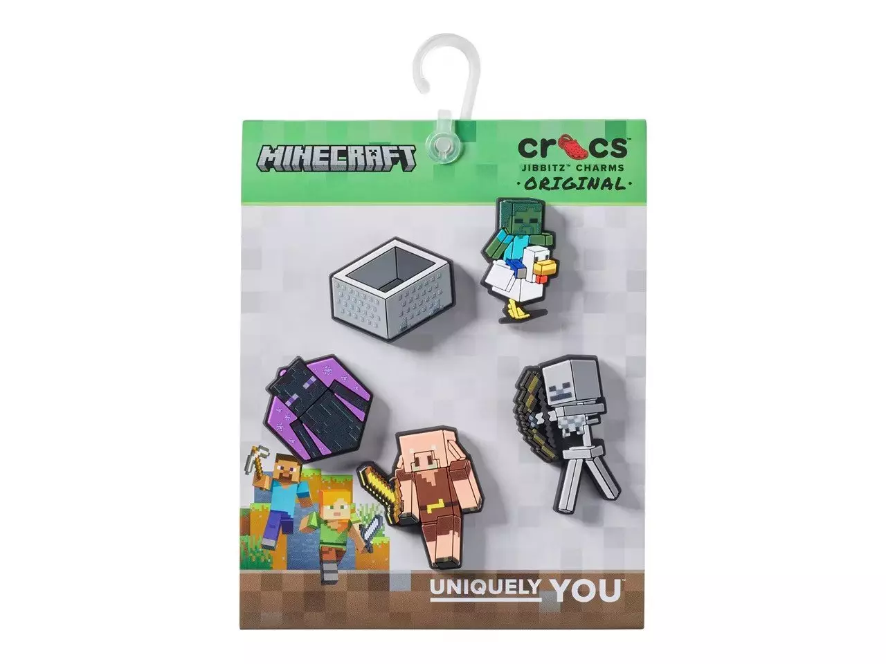 Crocs Minecraft Jibbitz Charms​-5PK - AS SHOWN