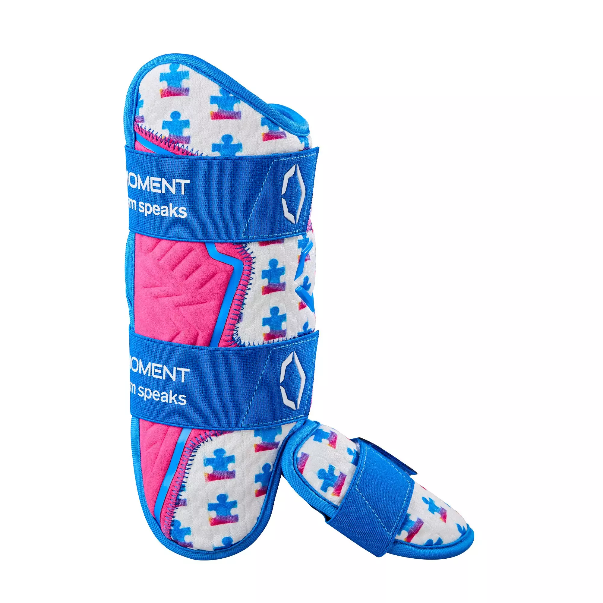 EvoShield X-SRZ Love the Moment Batter’s Leg Guard - LHH - BLUE/PINK