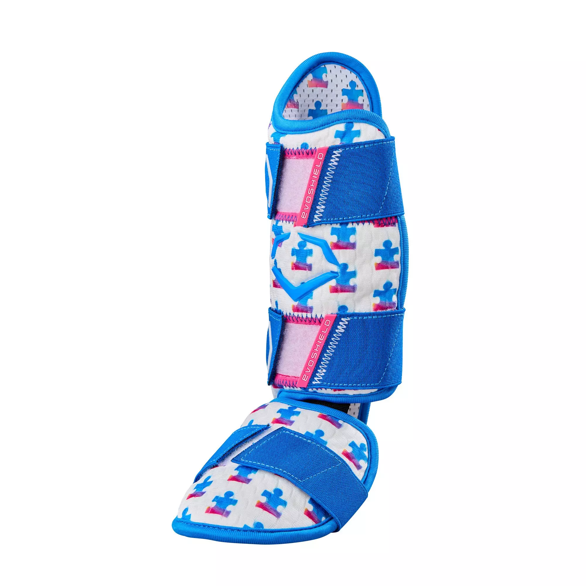 EvoShield X-SRZ Love the Moment Batter’s Leg Guard - RHH - BLUE/PINK