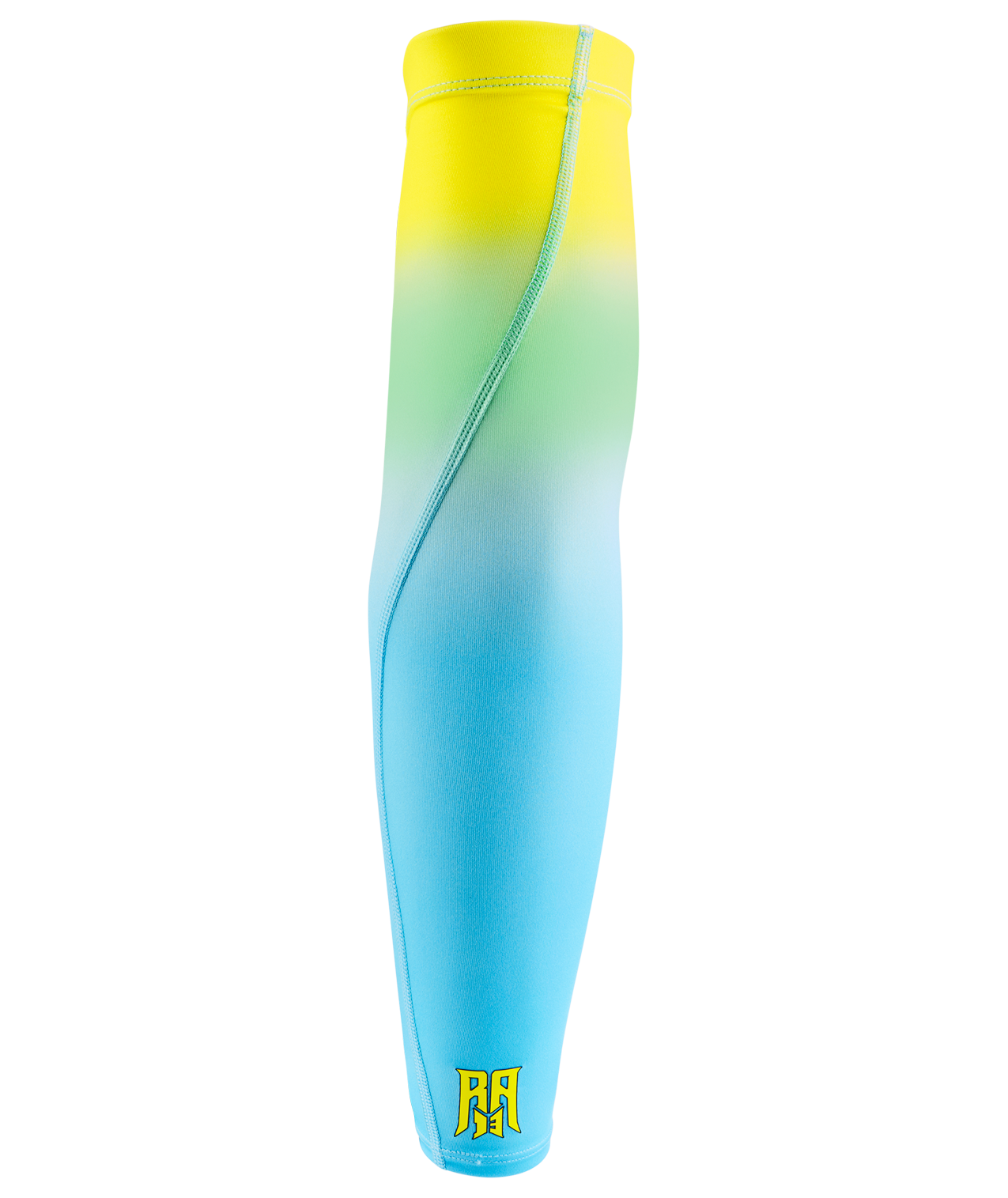 Nike Pro Acuna Jr. Dri-FIT Baseball Sleeve - LTBLUE/YELLOW/RED Thumbnail View 2