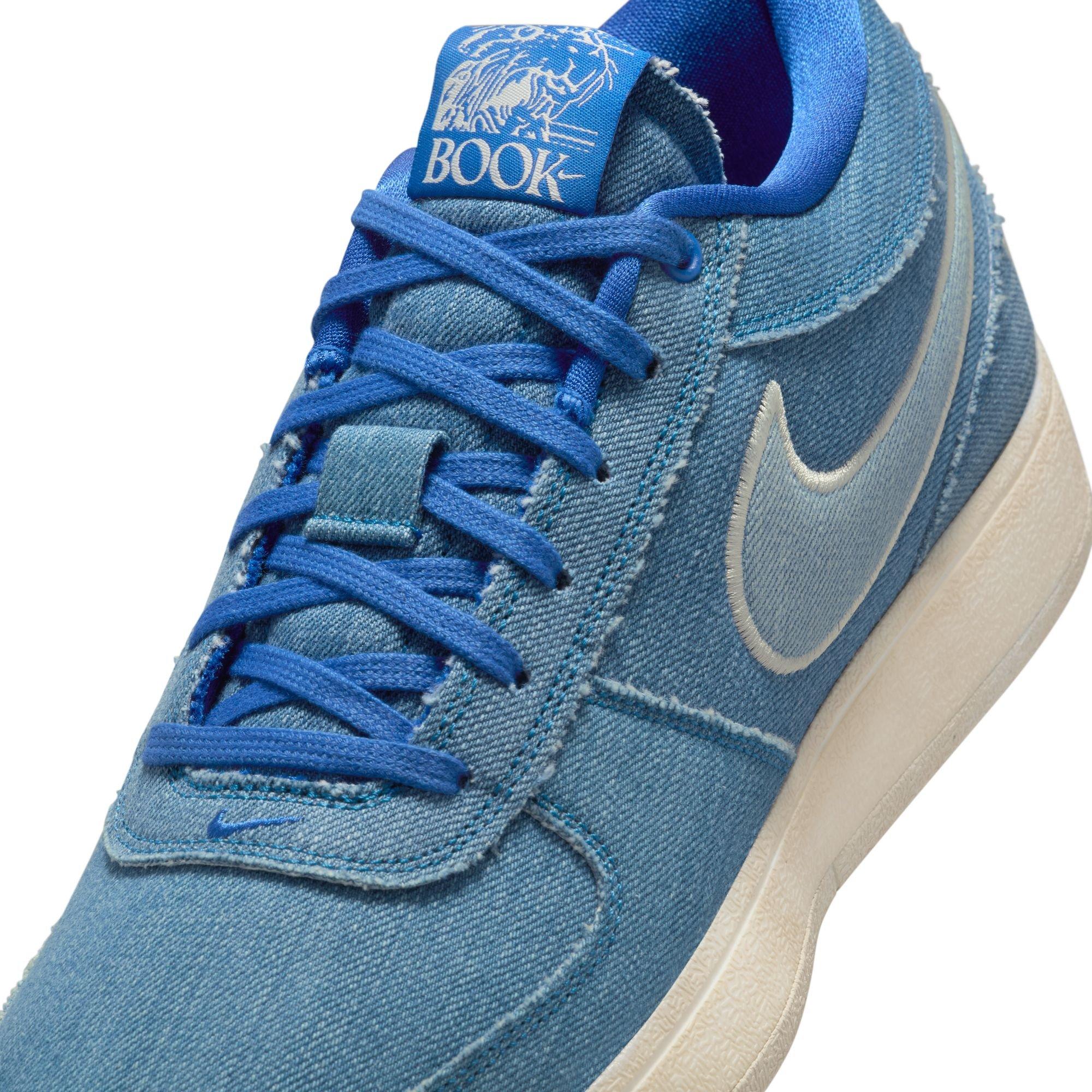 Nike Book 1 "Blue Blood" Men's Basketball Shoe - BLUE/WHITE Thumbnail View 4