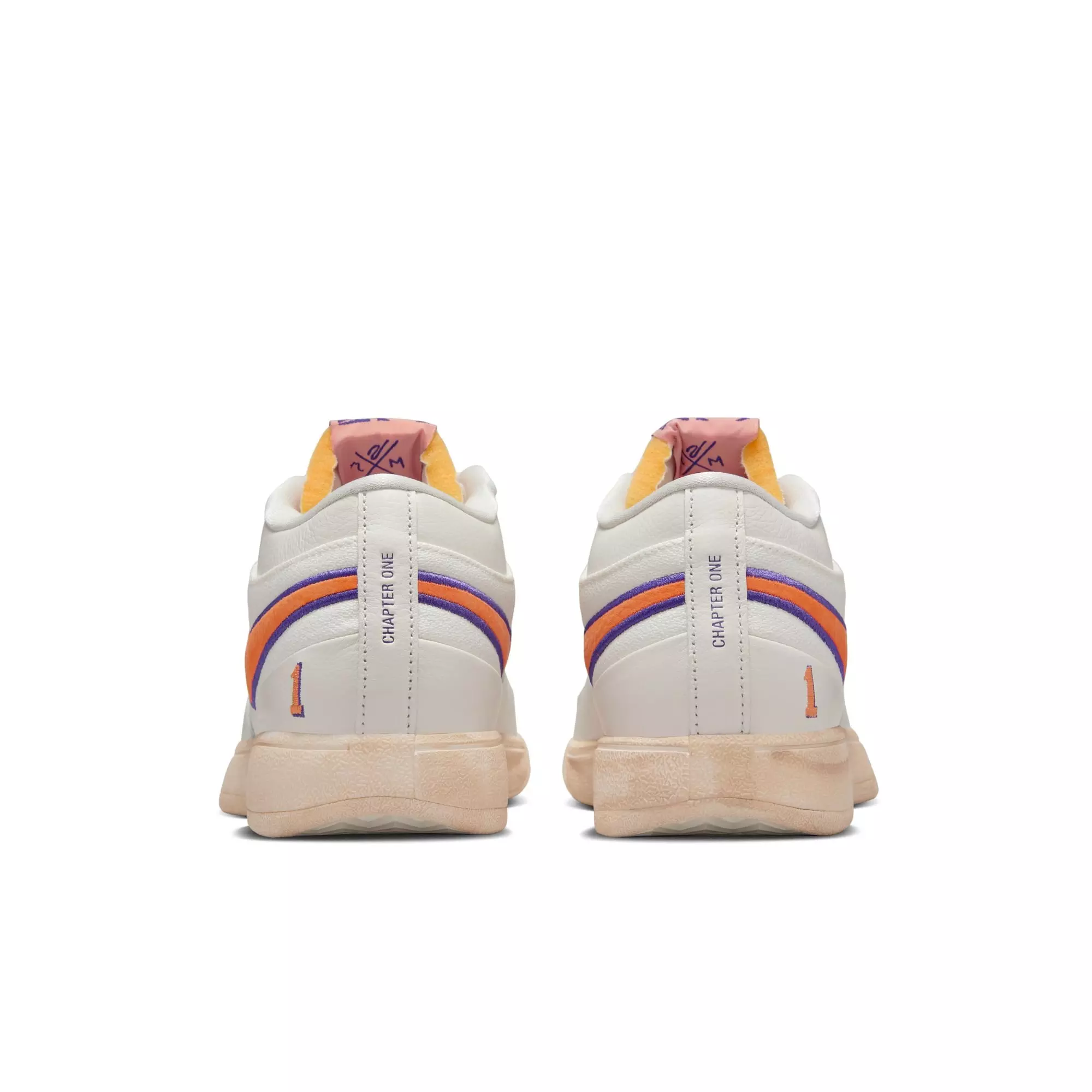 Nike Book 1 "Valley" Men's Basketball Shoe - SAIL/CLAY ORANGE/COURT PURPLE