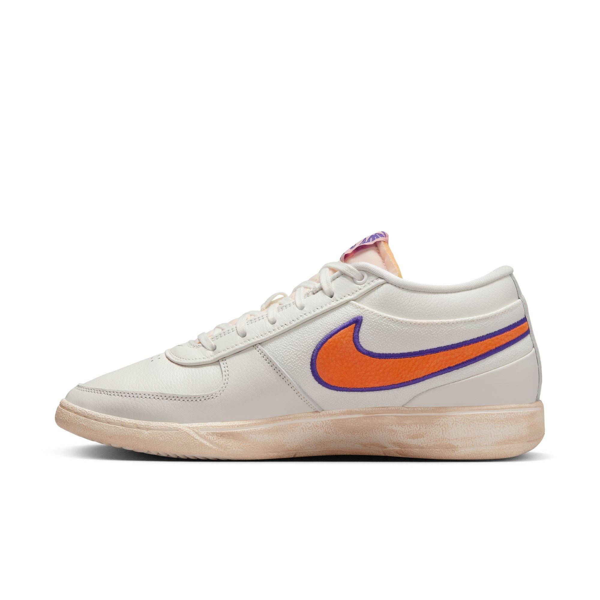 Nike Book 1 "Valley" Men's Basketball Shoe - SAIL/CLAY ORANGE/COURT PURPLE Thumbnail View 8