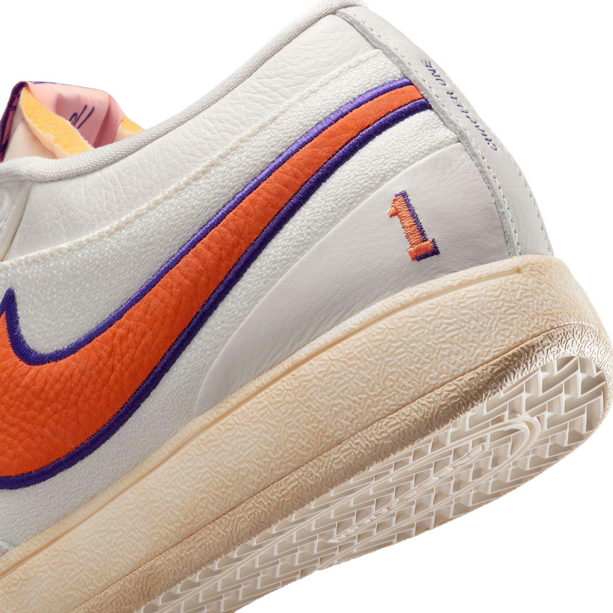 Nike Book 1 "Valley" Men's Basketball Shoe - SAIL/CLAY ORANGE/COURT PURPLE Thumbnail View 5
