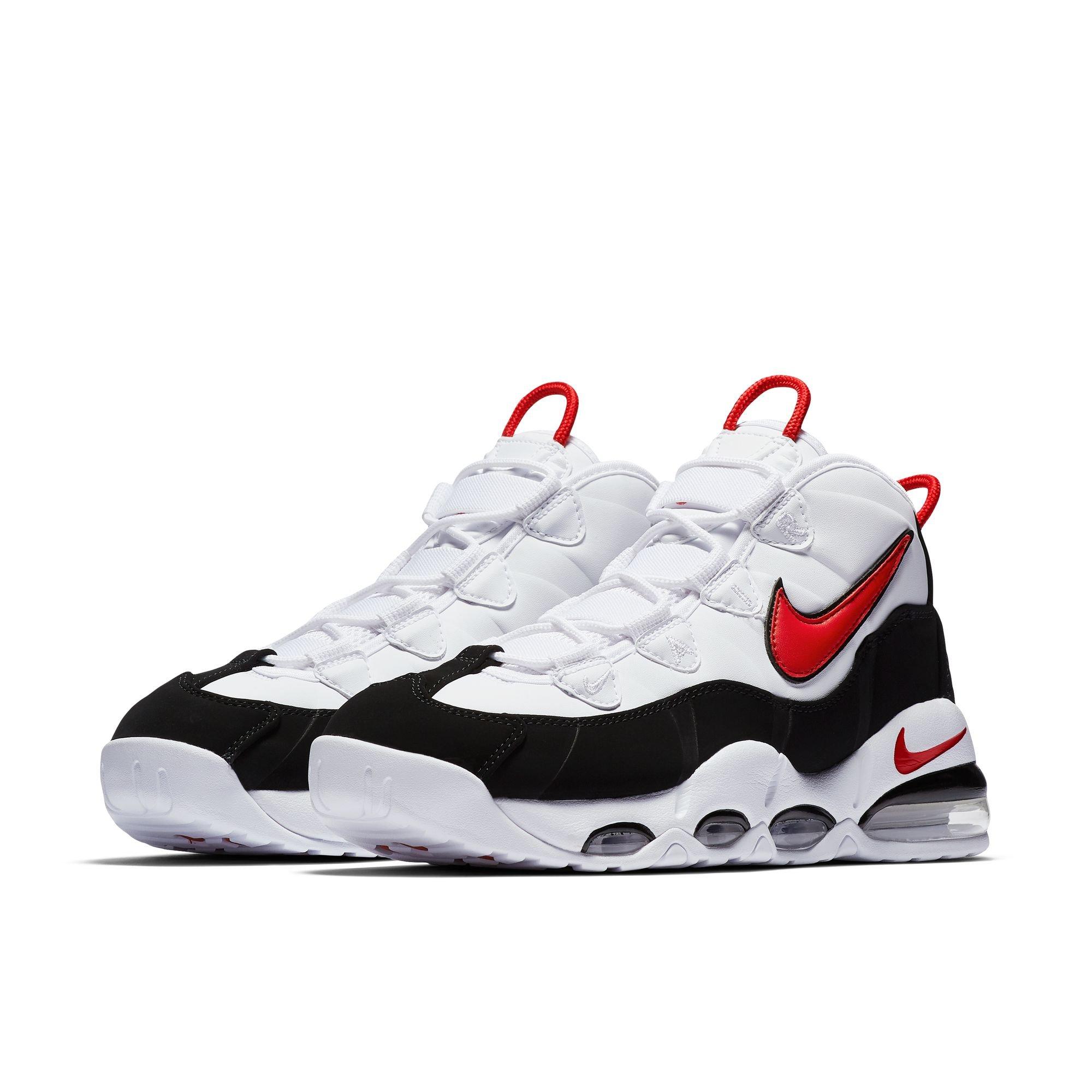 Nike Air Max Uptempo '95 "Chicago" Men's Shoe - WHITE/UNIVERSITY RED/BLACK Thumbnail View 3