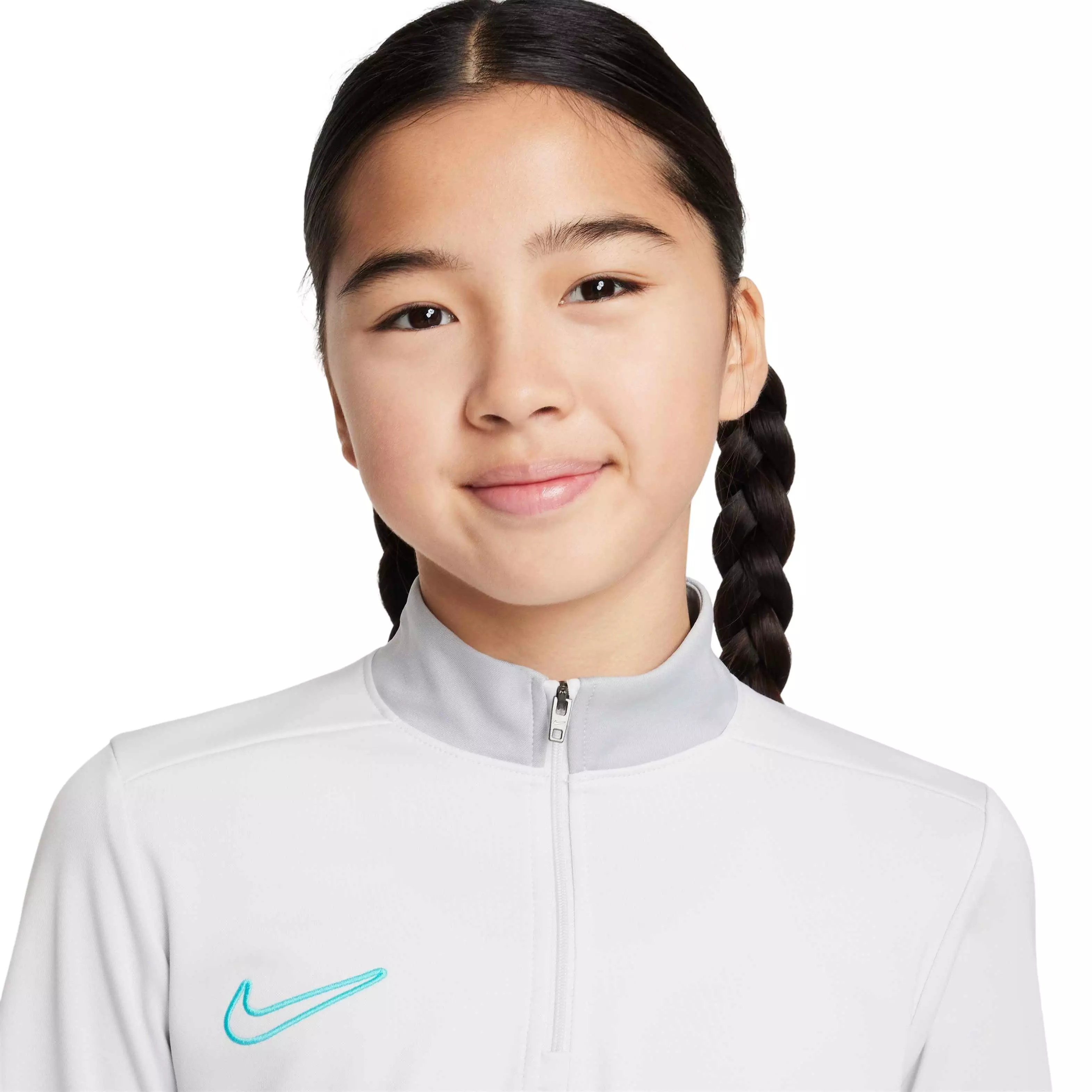 Nike Big Kids' ACD25 Long-Sleeve 1/4-Zip Soccer Drill Top -Grey - GREY