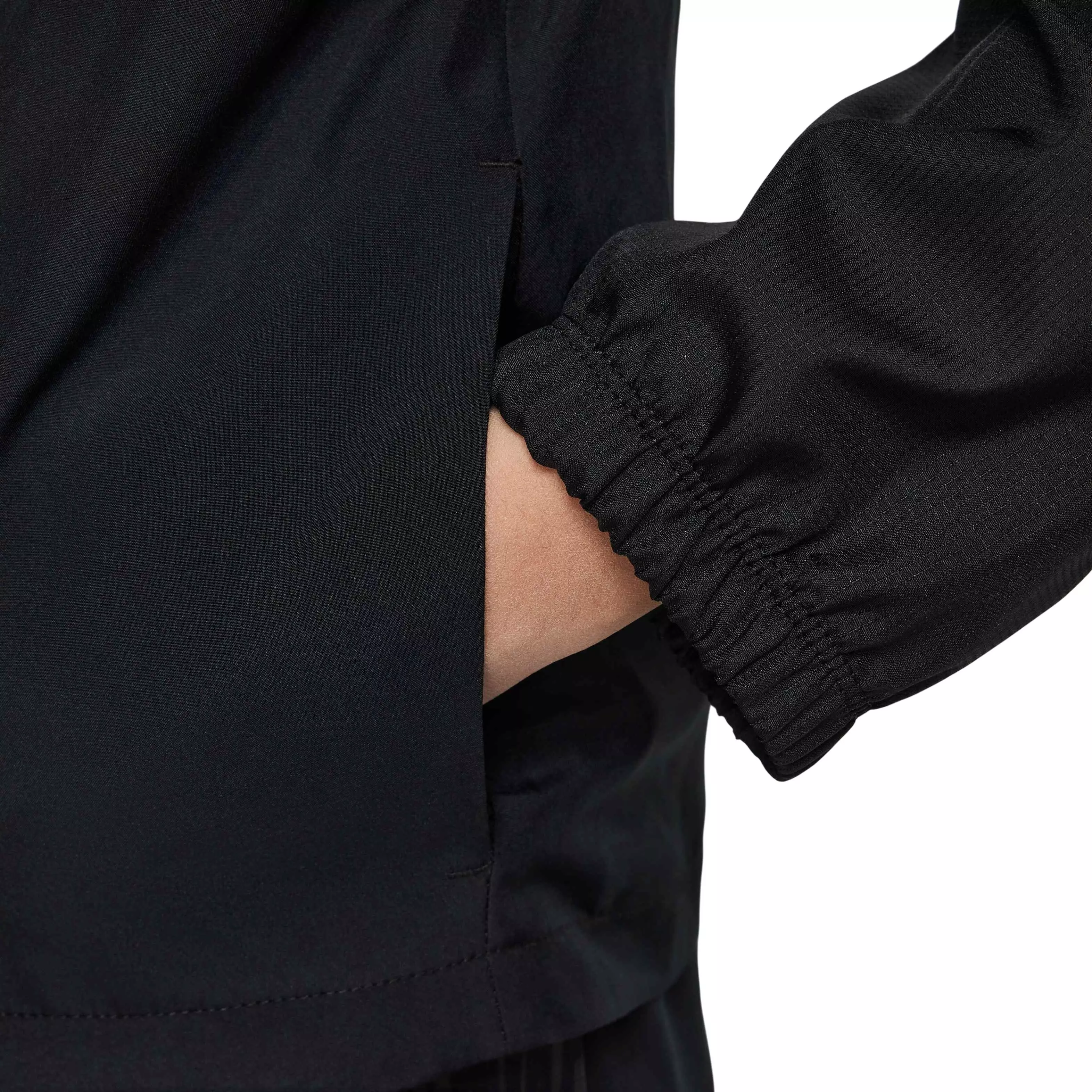 Nike Big Kids' Academy 1/2-Zip Hooded Football Tracksuit Jacket - BLACK